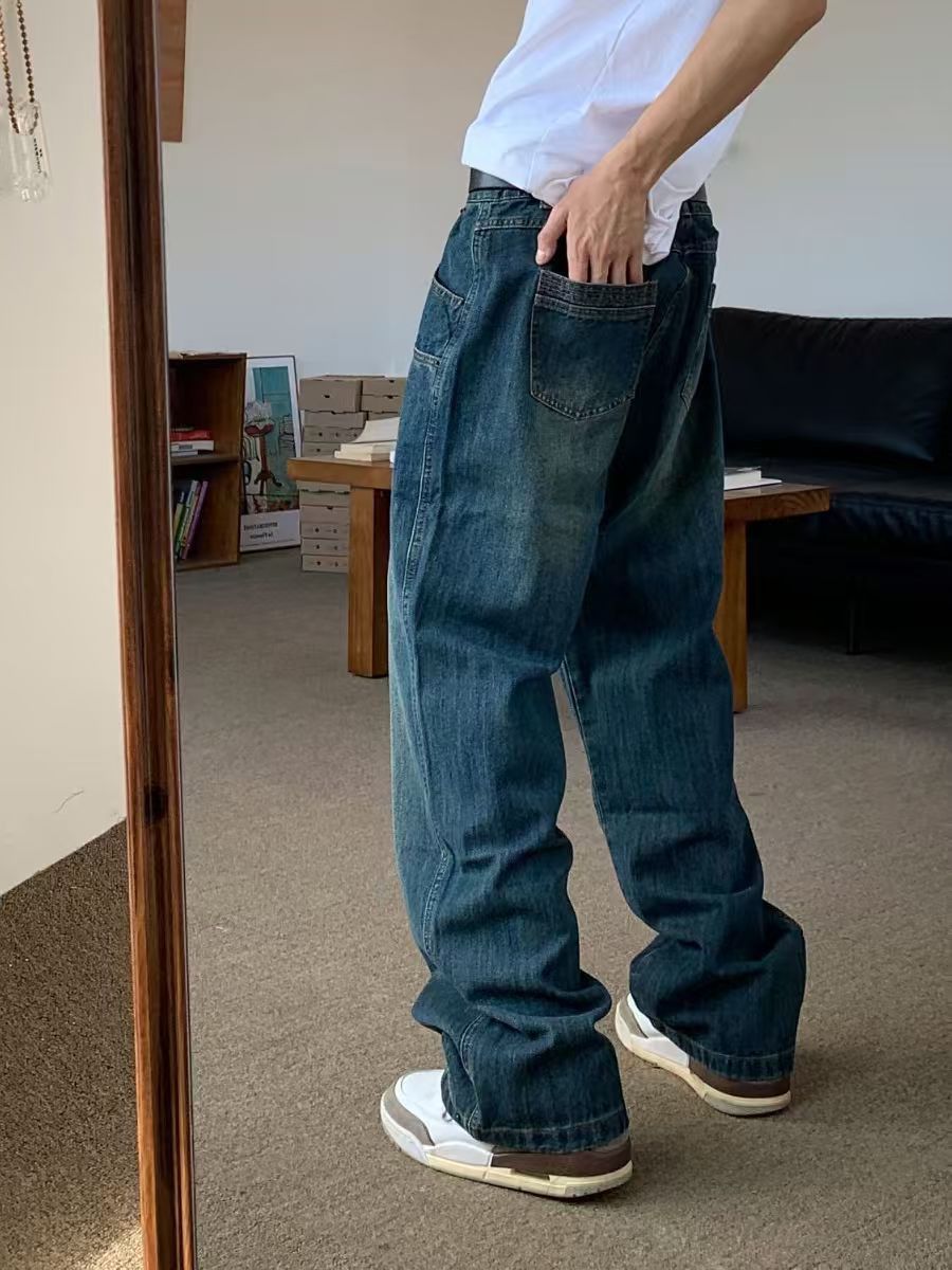 Japanese Brand × Jean American high street washed vintage casual cargo jeans Size US 32 / EU 48 - 3 Thumbnail