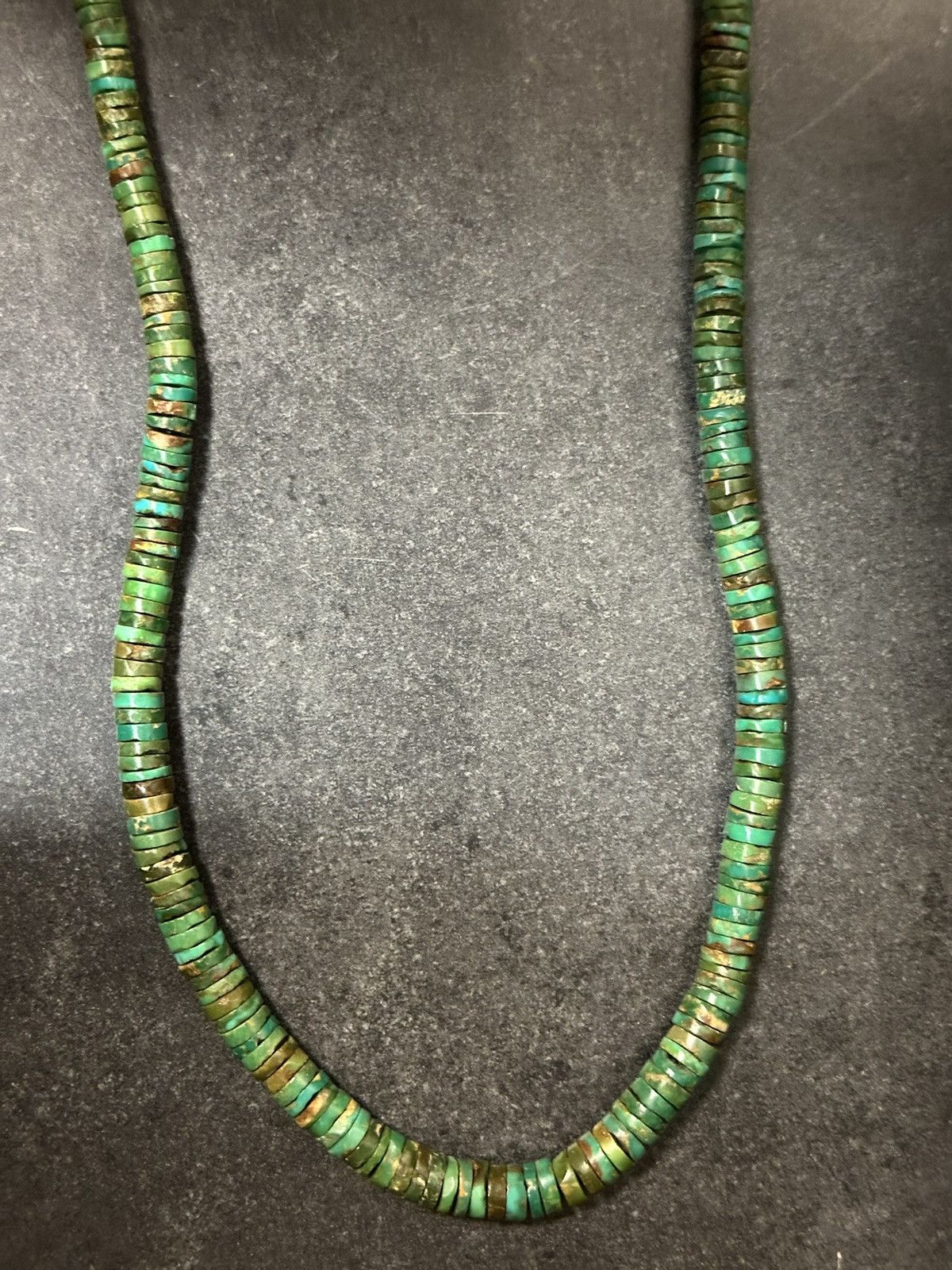Vintage Stone Mountain TURQUOISE HEISHI NECKLACE RAY LOVATO (Visvim) Size ONE SIZE - 4 Thumbnail