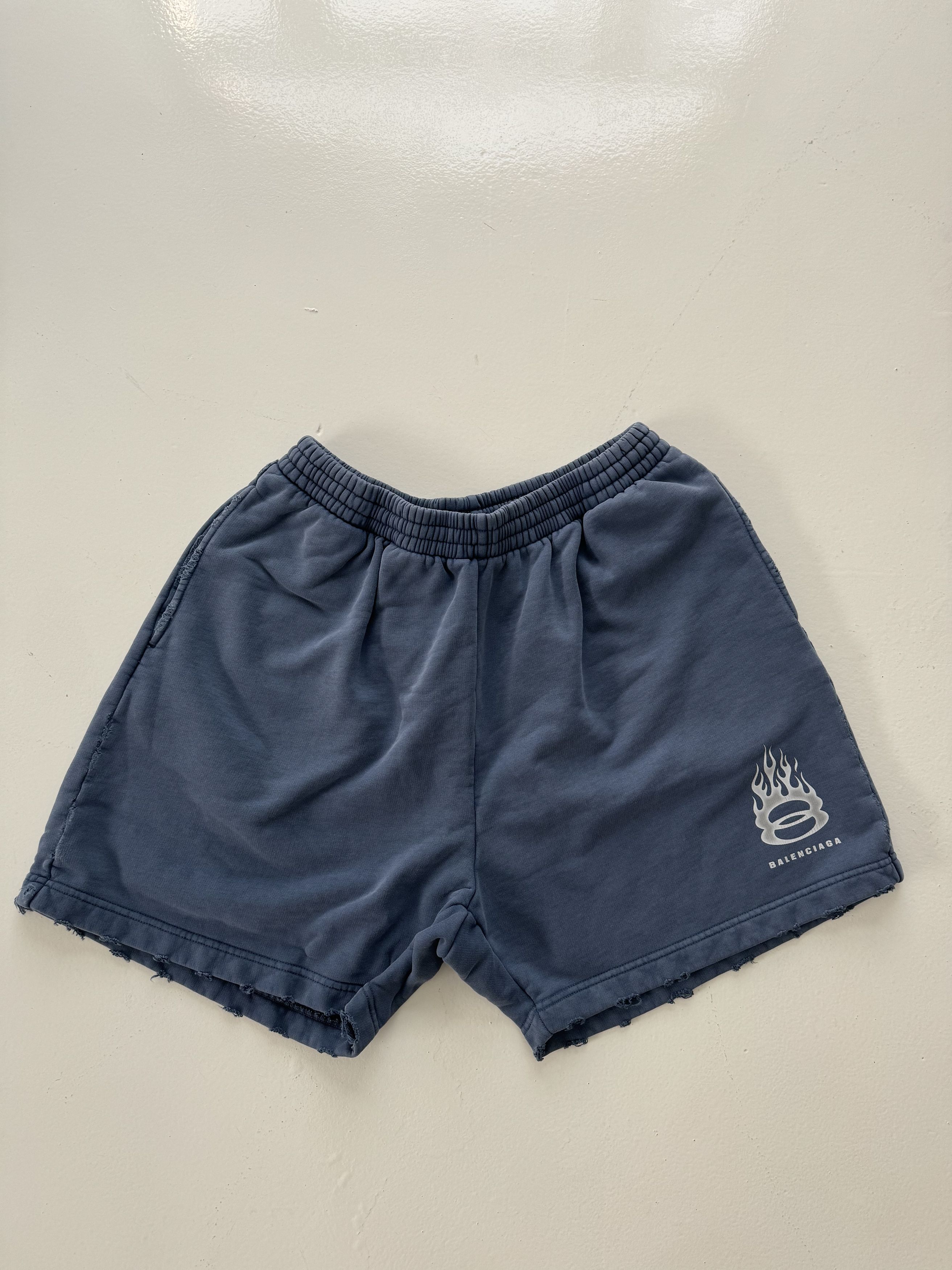 Balenciaga Burning Unity Arch Molleton Shorts Size L | Grailed
