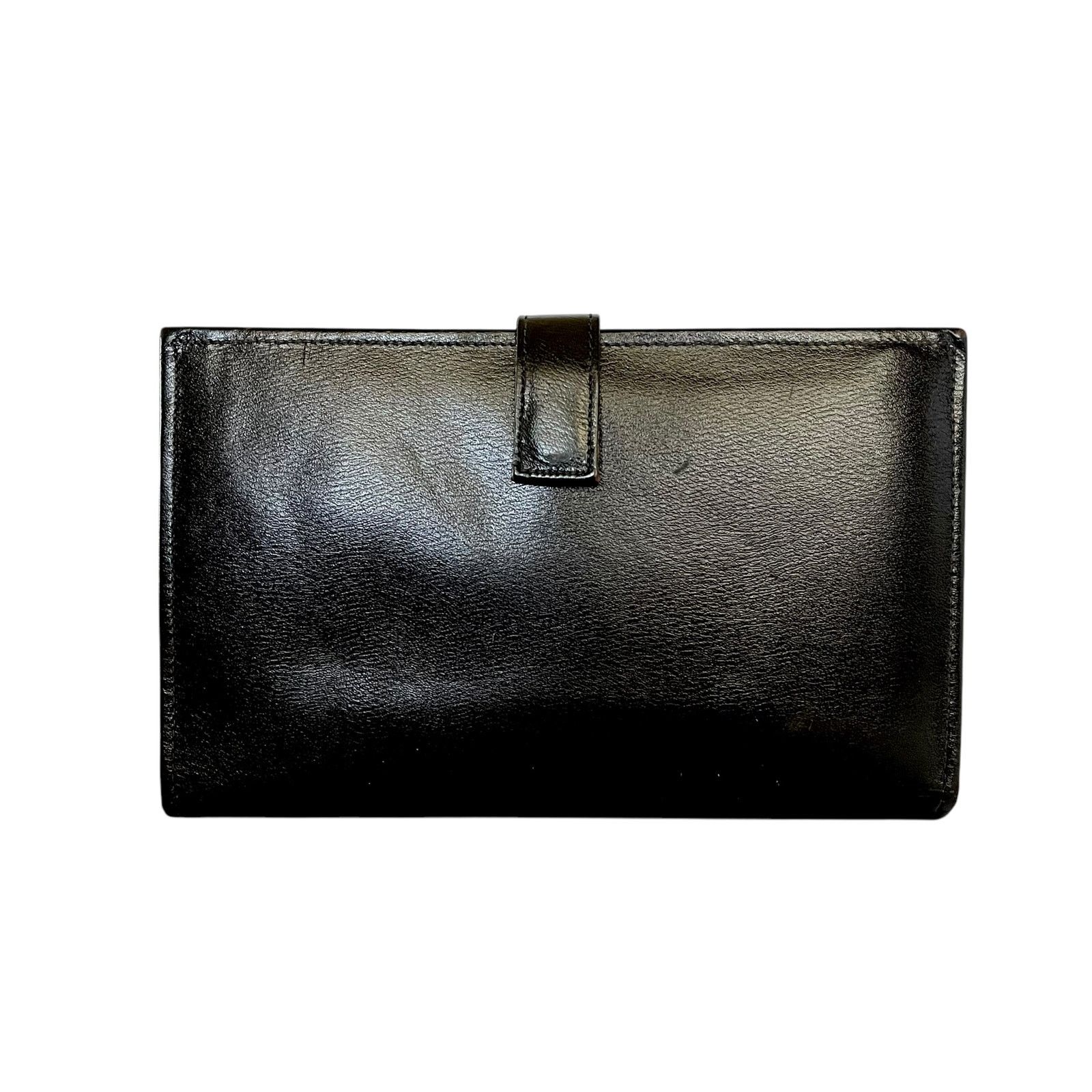 Vintage Vintage Black Cowhide Leather Travel Wallet Organizer Size ONE SIZE - 2 Thumbnail