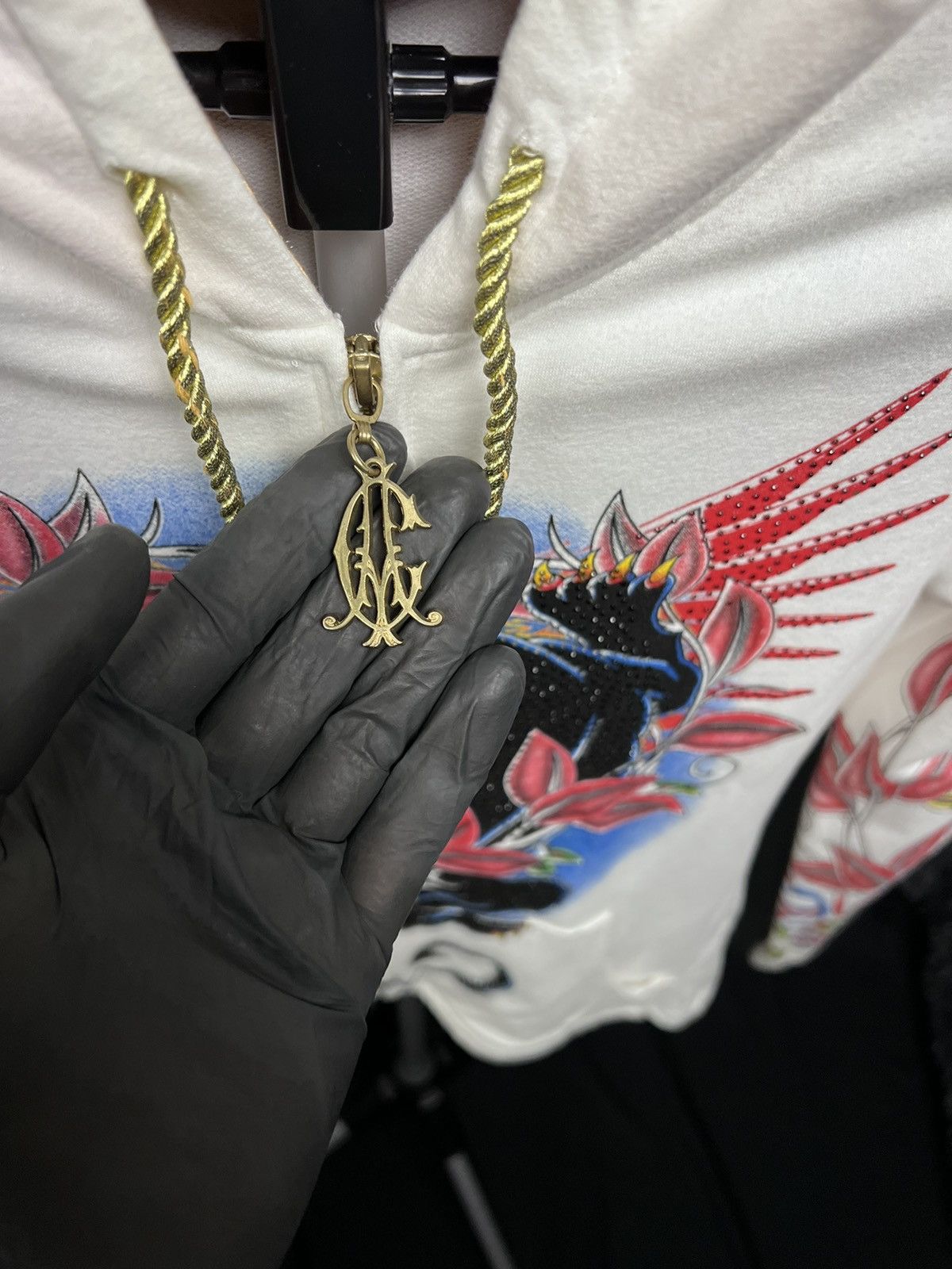Christian Audigier × Designer × Vintage 🔴 Vintage Christian Audigier hoodie panther Los Angeles Size US M / EU 48-50 / 2 - 9 Thumbnail