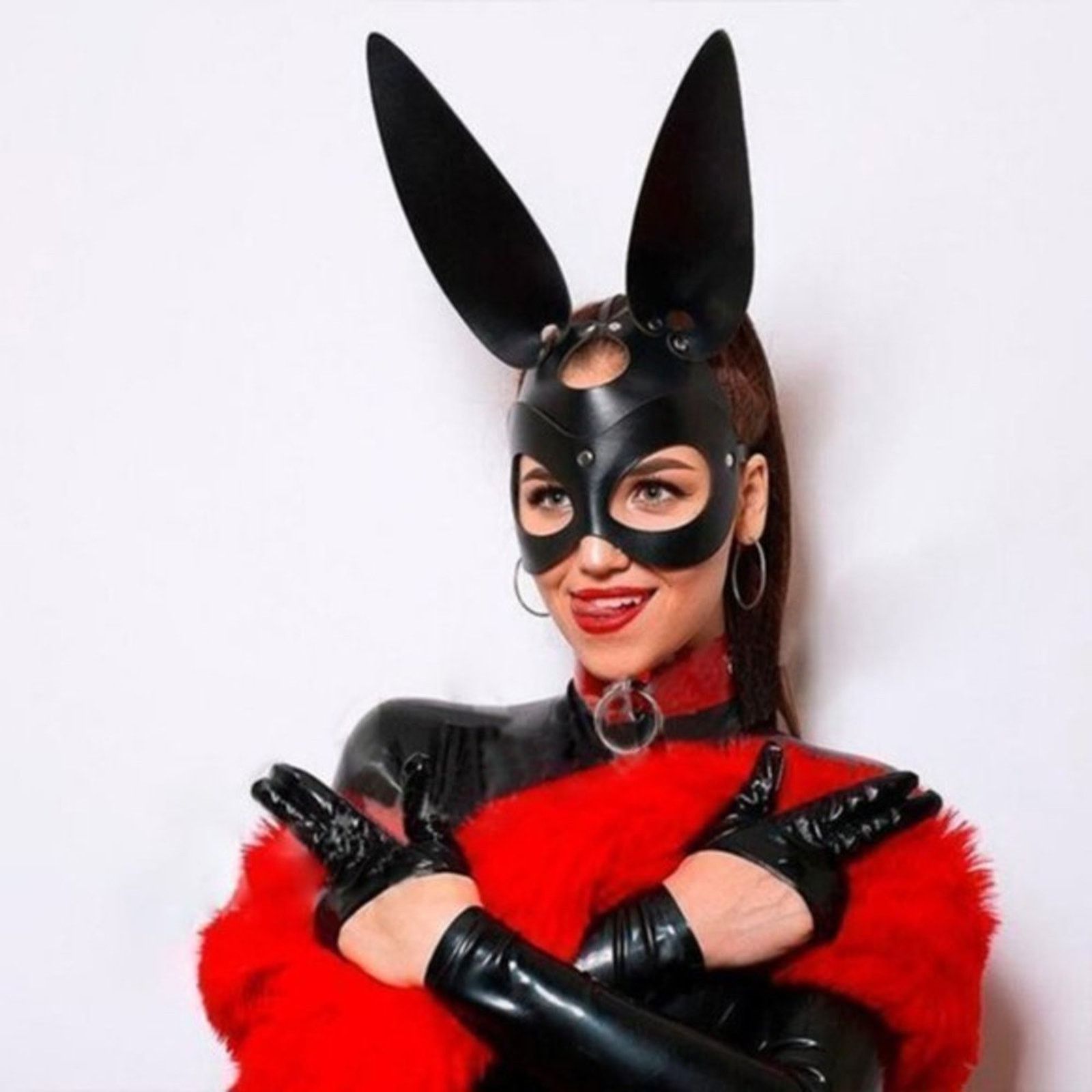 NBDN Nobrandedon Leather Bunny Mask Size ONE SIZE - 5 Thumbnail