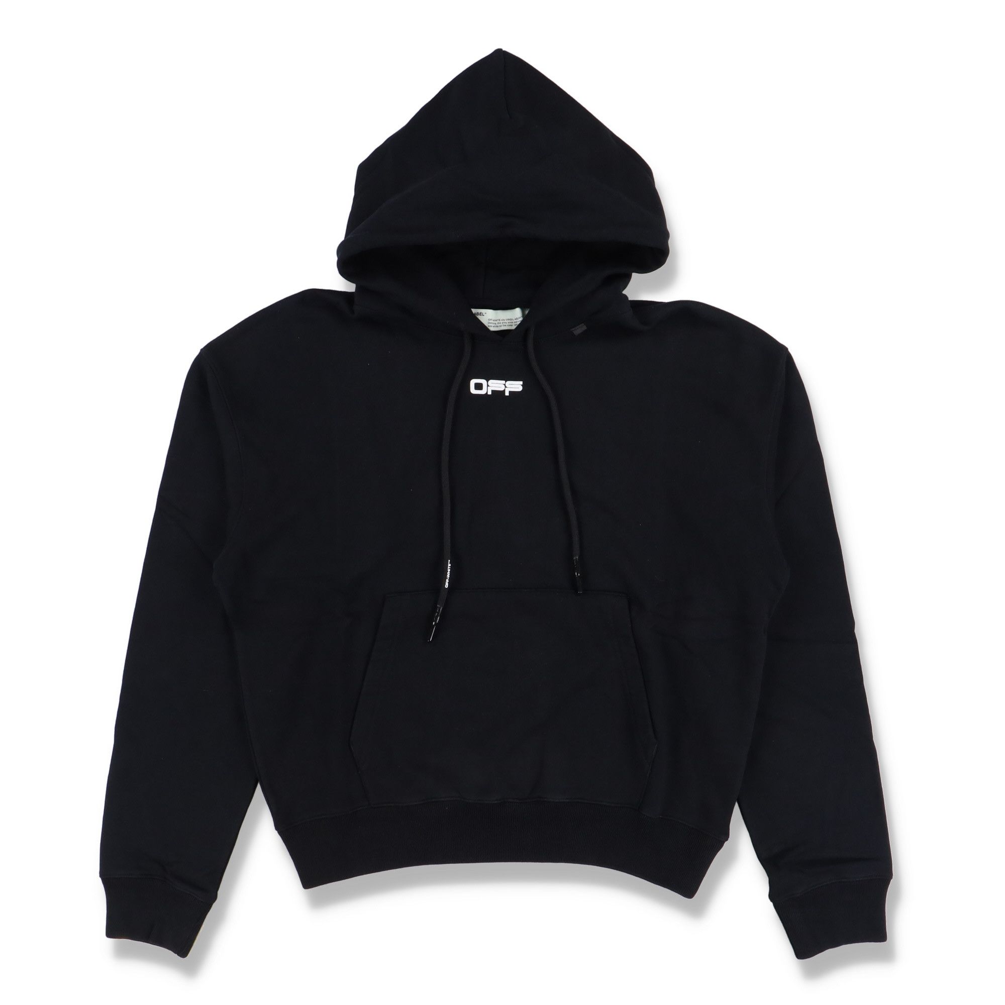 Off-White Black Wavy Line Logo Oversized Hoodie Size US M / EU 48-50 / 2 - 5 Thumbnail