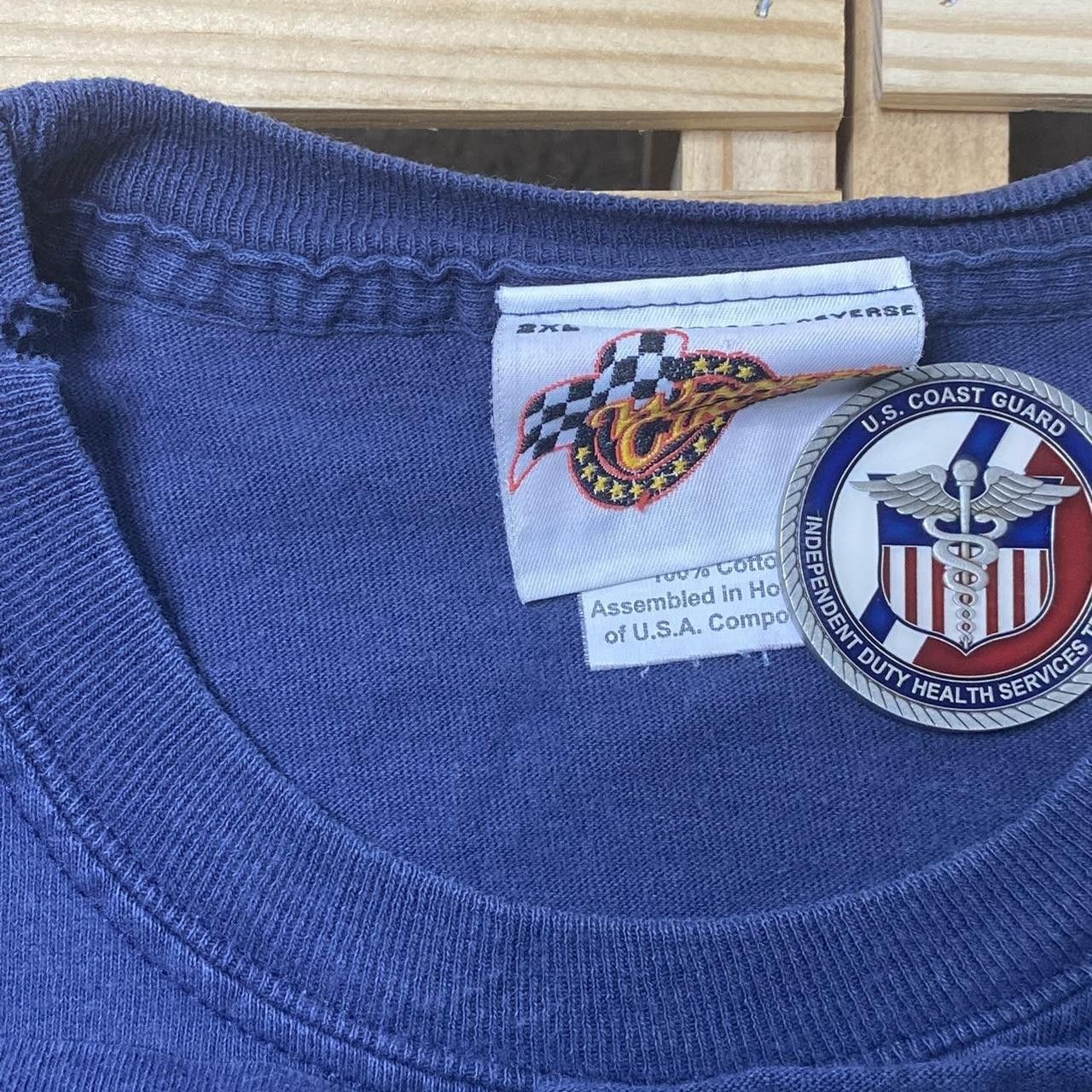 NASCAR Vintage NASCAR x Dale Earnhardt Jr. Blue Racing Tee Size 2XL Size US XXL / EU 58 / 5 - 4 Thumbnail