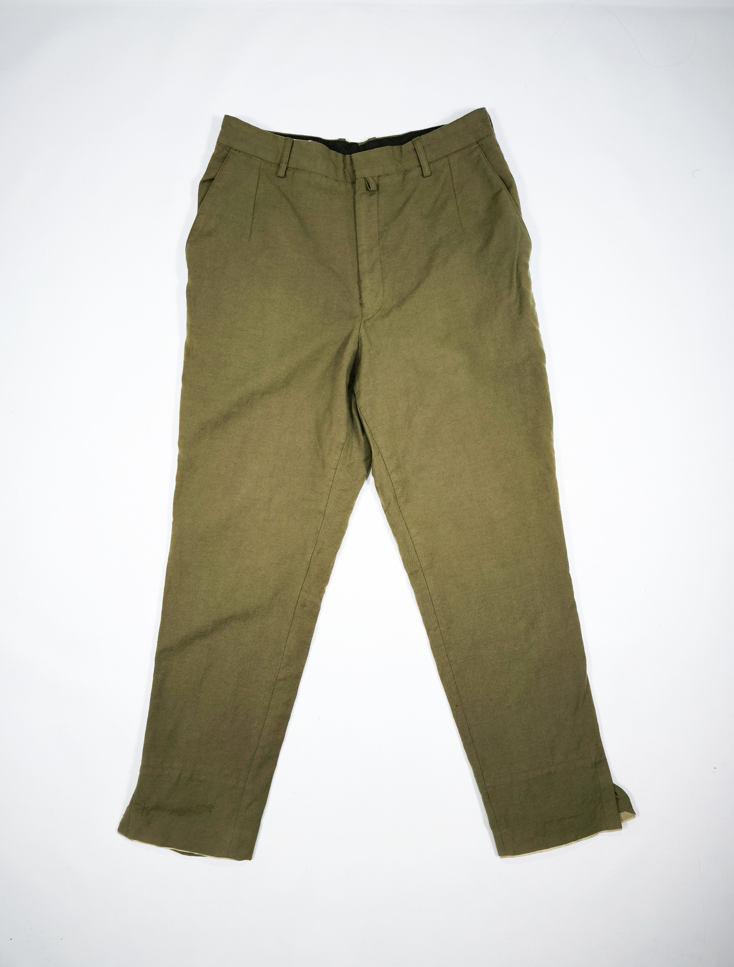 Dries Van Noten Vintage Dries Van Noten Wool Brown Pants Size W32 L30 Size US 32 / EU 48 - 1 Thumbnail
