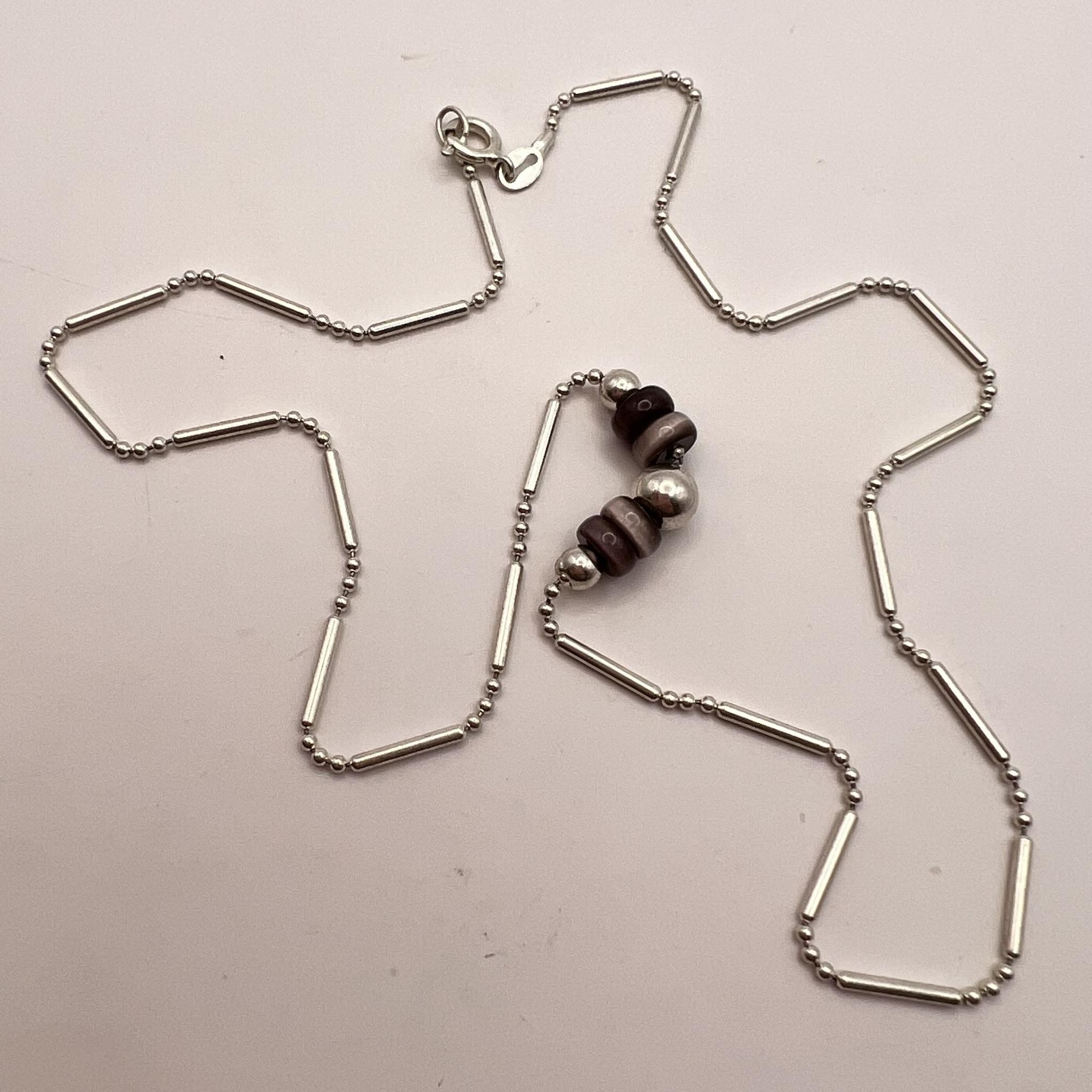 Jewelry Fine Vintage Sterling Silver 925 Chain Necklace Italy 5 gr Size ONE SIZE - 3 Thumbnail