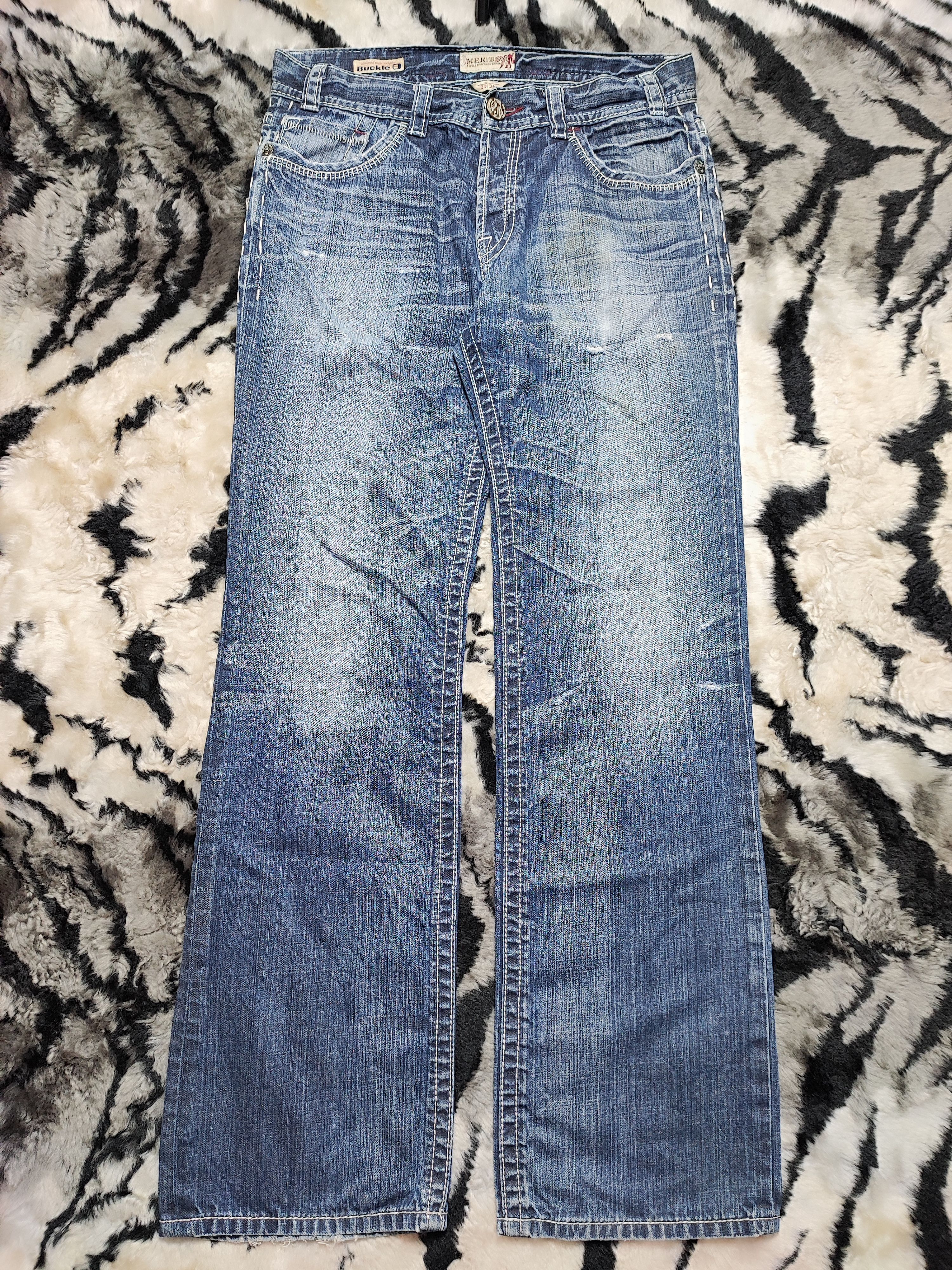 Mek Denim × Vintage Mek Denim USA Dagger Hearts Denim Pant Size US 32 / EU 48 - 2 Thumbnail