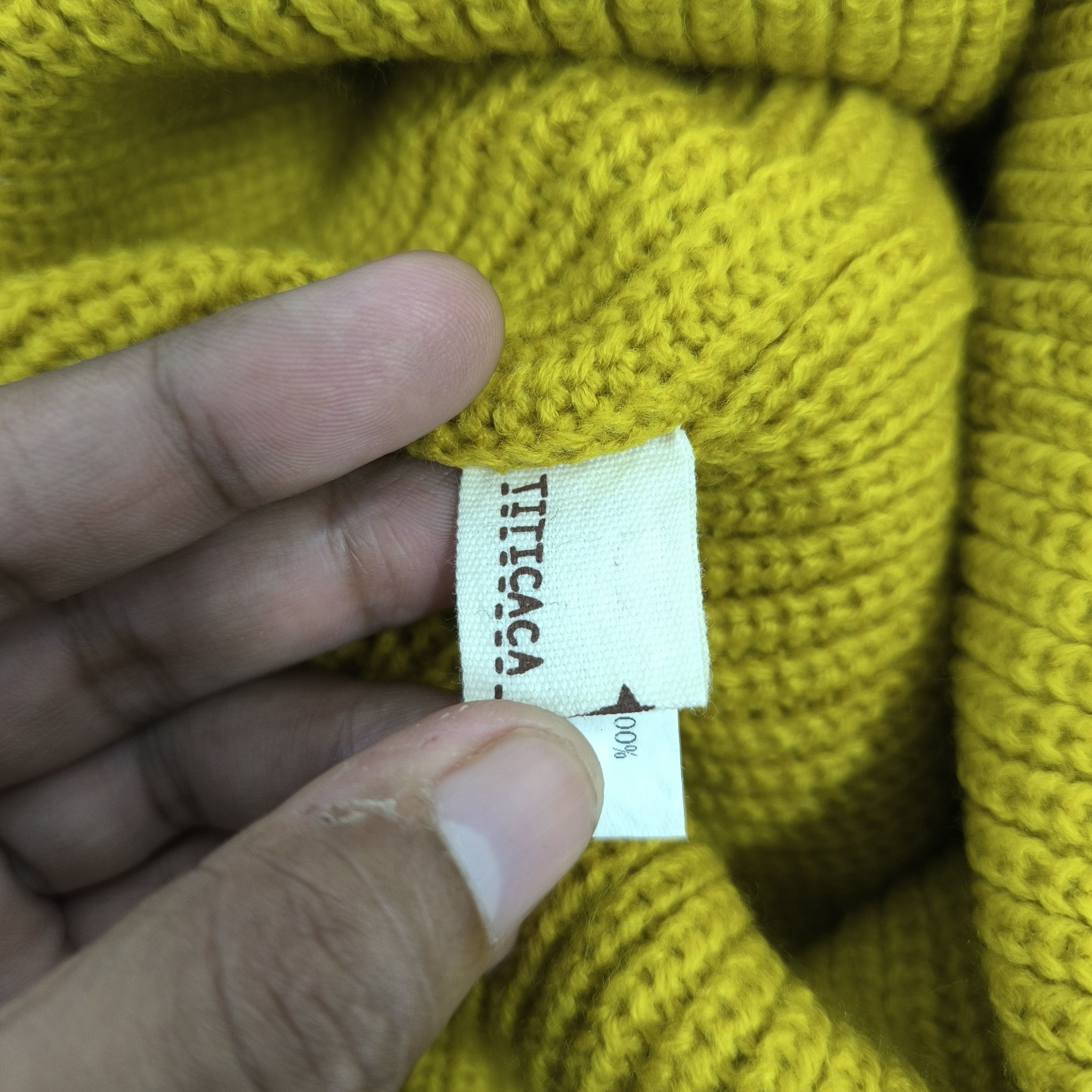 Japanese Brand ✨Japanese brand titicaca patch beanie hat Size ONE SIZE - 3 Thumbnail