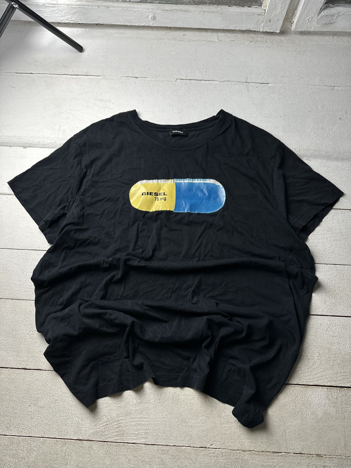 Diesel 🚨DIESEL AVANT GARDE ARCHIVE VINTAGE BIG LOGO T-SHIRT Y2K TEE Size US XXL / EU 58 / 5 - 1 Thumbnail
