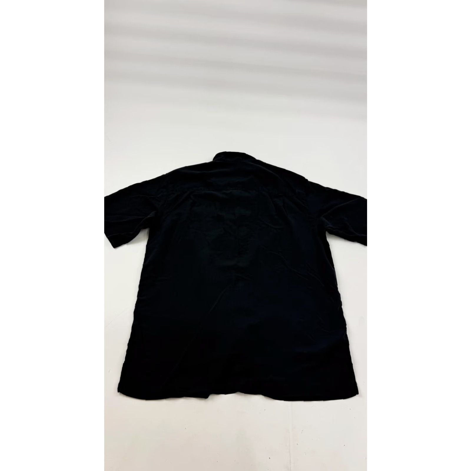 Vintage VINTAGE Brandini Shirt Mens Large Black Pure Silk Short Sleeve Button Front Casual Top Size US L / EU 52-54 / 3 - 6 Thumbnail