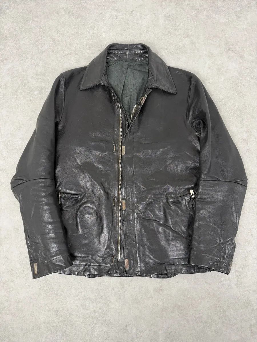Carol Christian Poell Carol Christian Poell Black Scarstitched Horse Leather Jacket Size US S / EU 44-46 / 1 - 5 Thumbnail