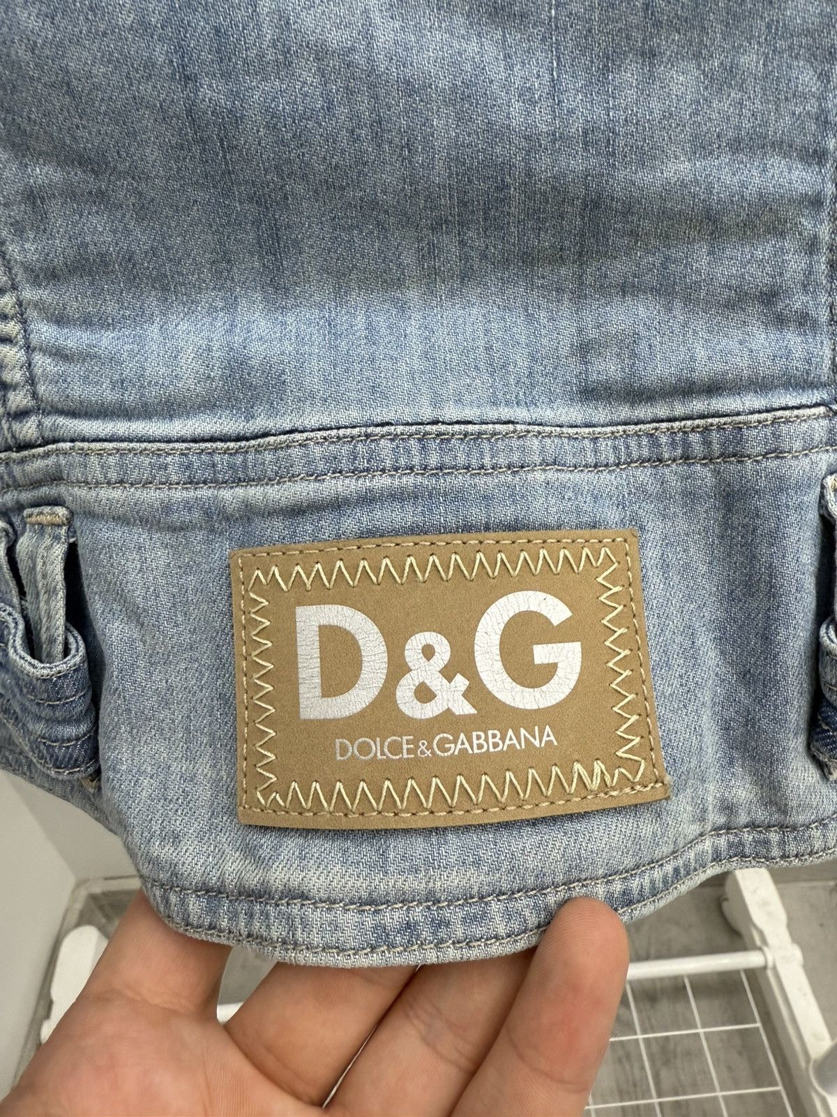 Dolce & Gabbana Vintage Dolce & Gabbana Big Buttons Denim Jacket Size M / US 6-8 / IT 42-44 - 5 Thumbnail