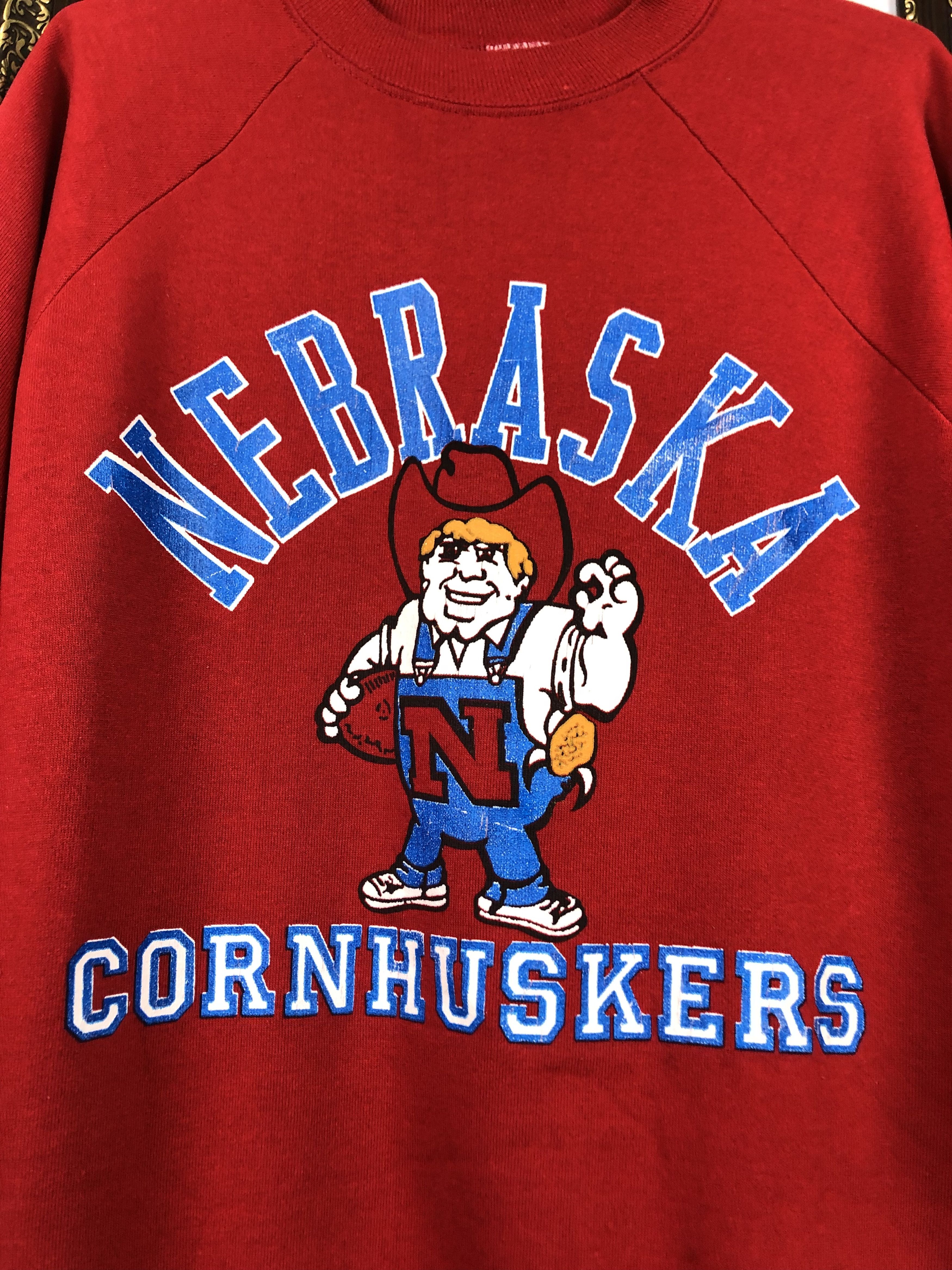 Vintage Vintage Nebraska Huskers Sweatshirt Football University Size US M / EU 48-50 / 2 - 6 Thumbnail