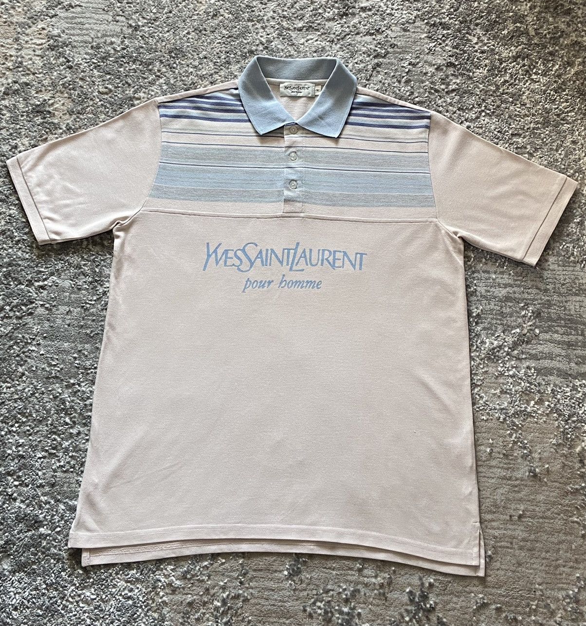 Vintage × Yves Saint Laurent Yves Saint Laurent Polo Big Logo Size US M / EU 48-50 / 2 - 1 Thumbnail