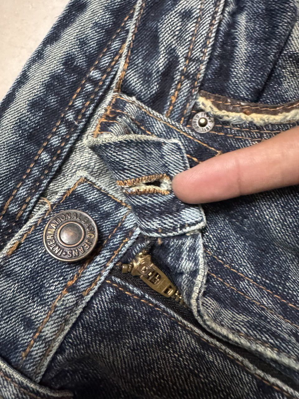 Japanese Brand FLARE Vintage 90s 🇯🇵 Edge Rupert Mudwash Distressed Sick Jean Size US 31 - 9 Thumbnail