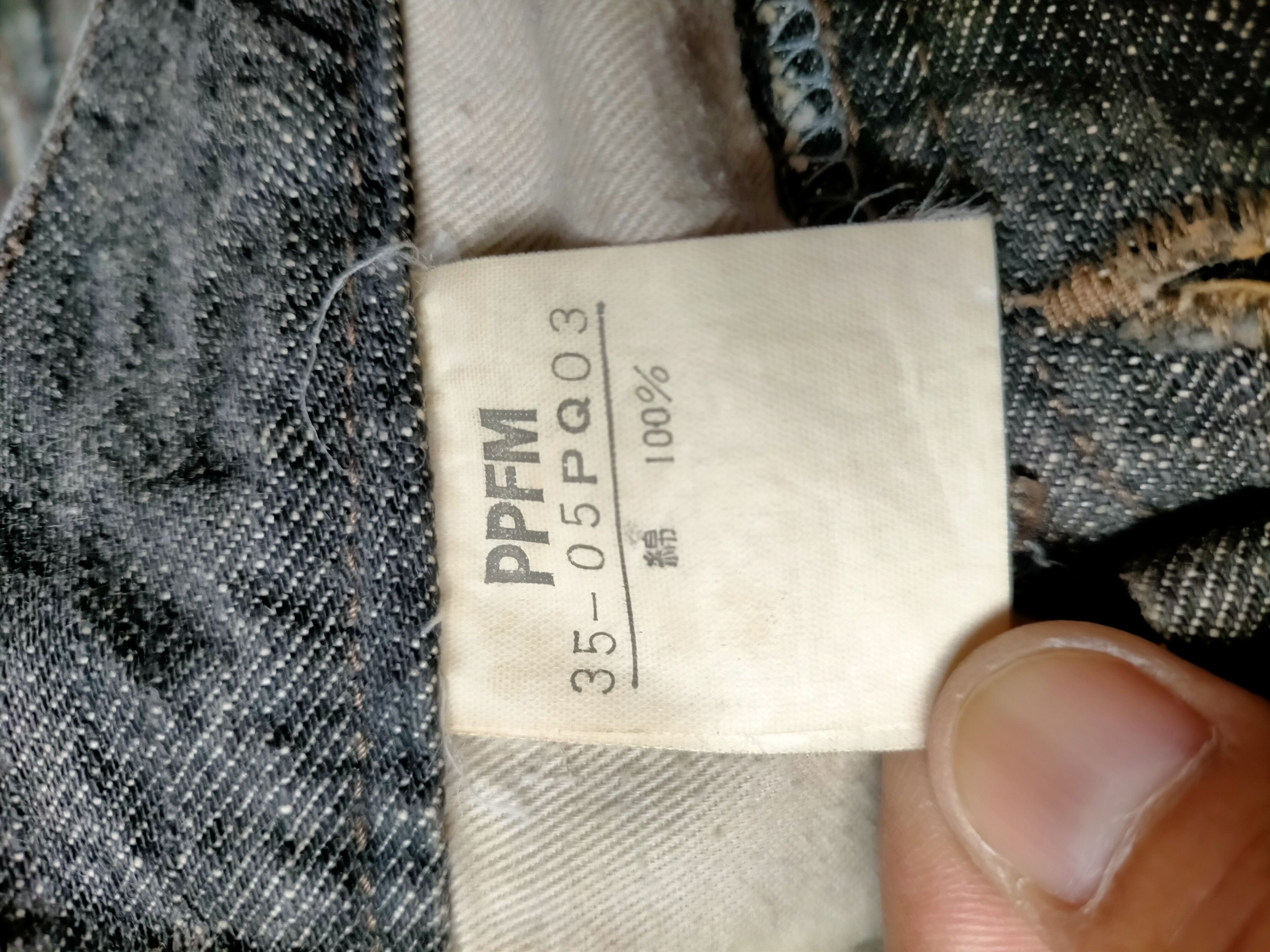 PPFM 🔥Rare ❗PPFM Patchwork Painted Black Button fly jeans Size US 31 - 21 Thumbnail