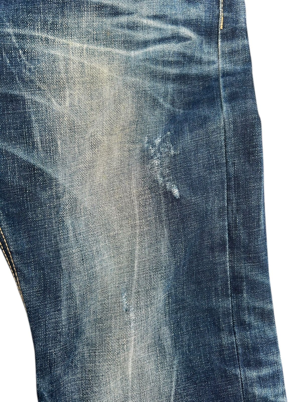 Kapital Flare Yoshitomo Nara Lolita Distressed Denim Jeans Size US 34 / EU 50 - 8 Thumbnail