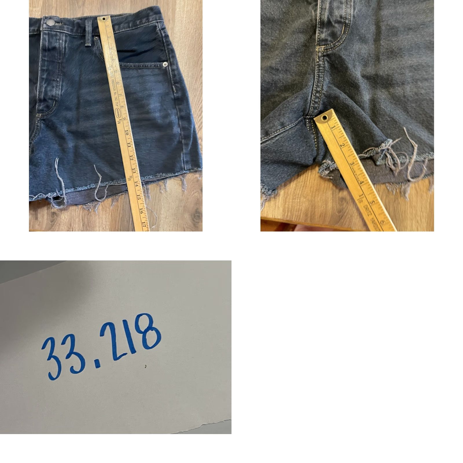Vintage Universal Thread Shorts Women Size 16 Black Denim Cut-Off Solid University Modern Womens Size 38" / US 16 / IT 52 - 8 Thumbnail