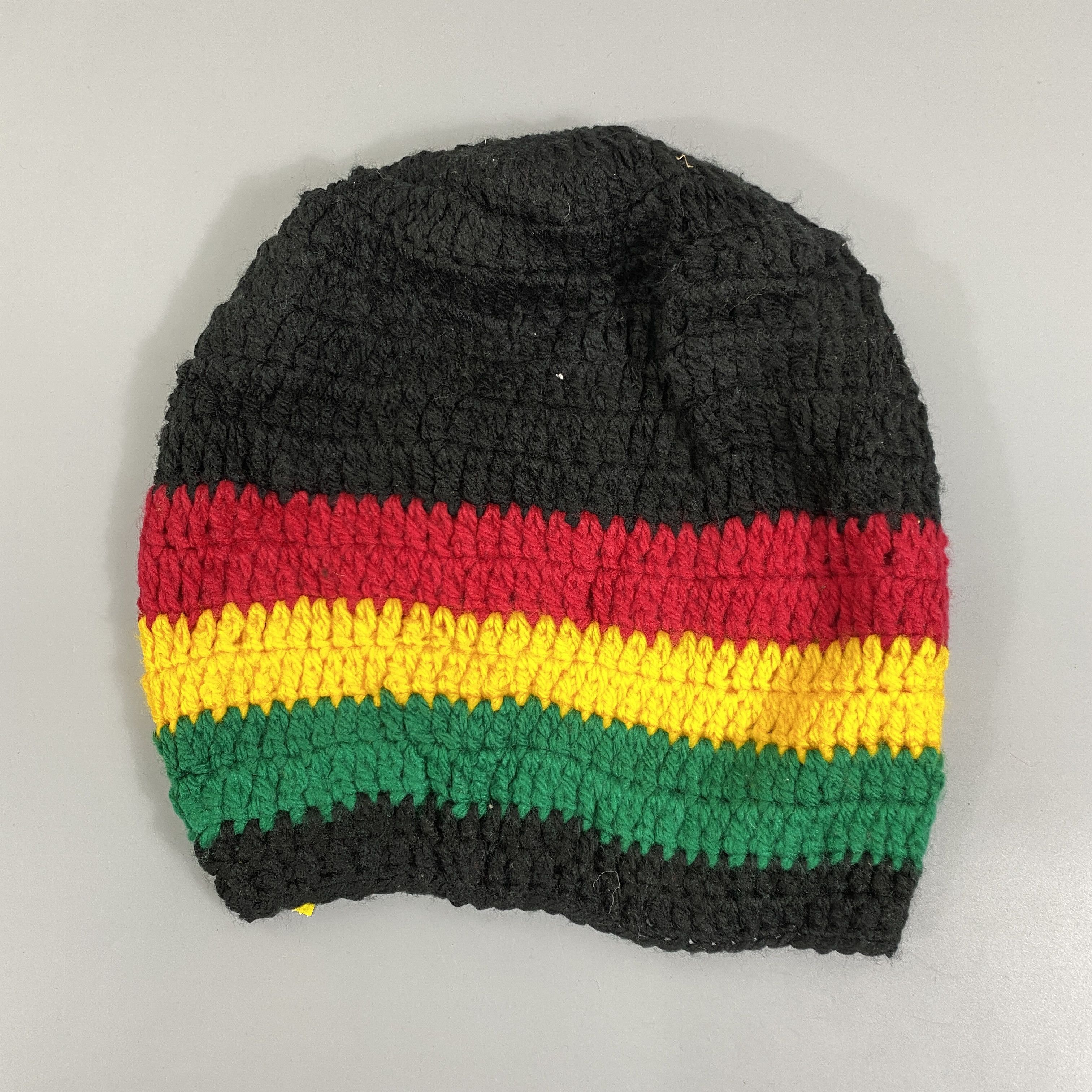 Japanese Brand Vintage Rasta Knitted Slouchy Beanie Hat -BN1006 Size ONE SIZE - 7 Thumbnail