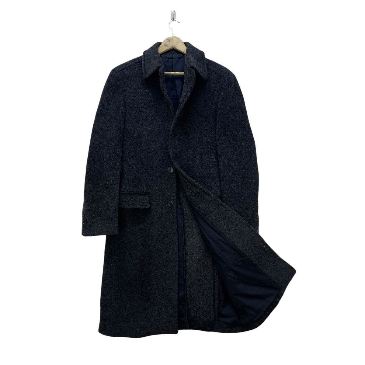Autumn Cashmere × Comme des Garcons Homme Plus Comme Ca De Mode Homme Wool Long Coat Jacket Size US M / EU 48-50 / 2 - 1 Thumbnail