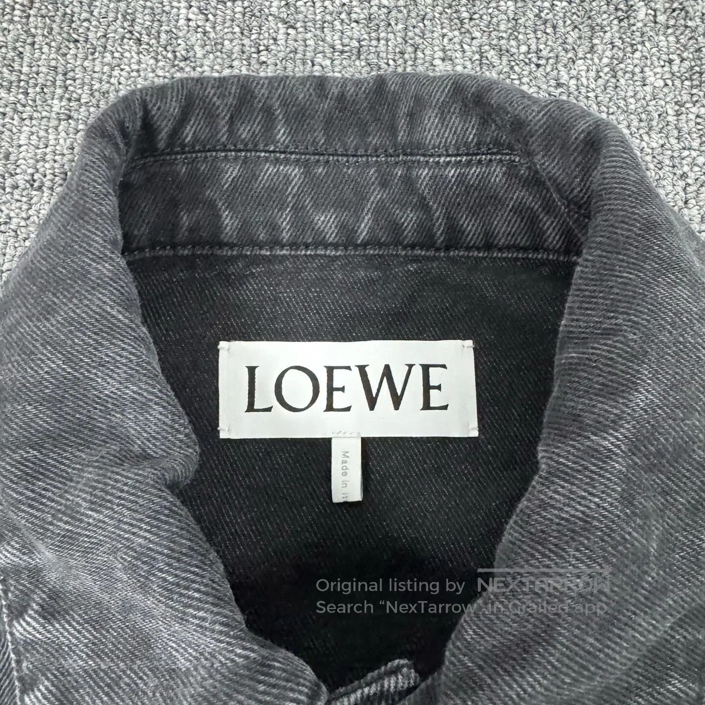 Loewe LOEWE Squadrille embroidery logo; washable; denim jacket| Size US M / EU 48-50 / 2 - 6 Thumbnail