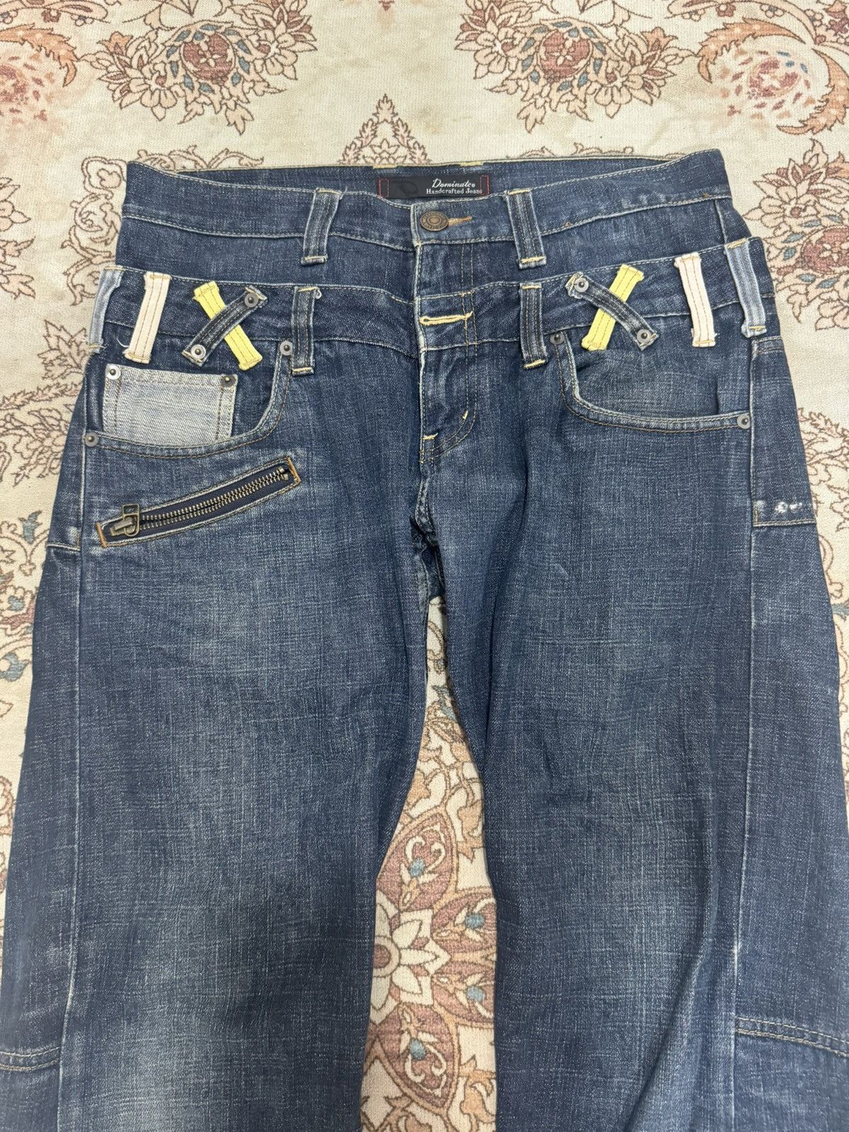 If Six Was Nine × Japanese Brand × Vintage Vintage Dominate Handcrafted Double Waist Jeans Size US 32 / EU 48 - 4 Thumbnail