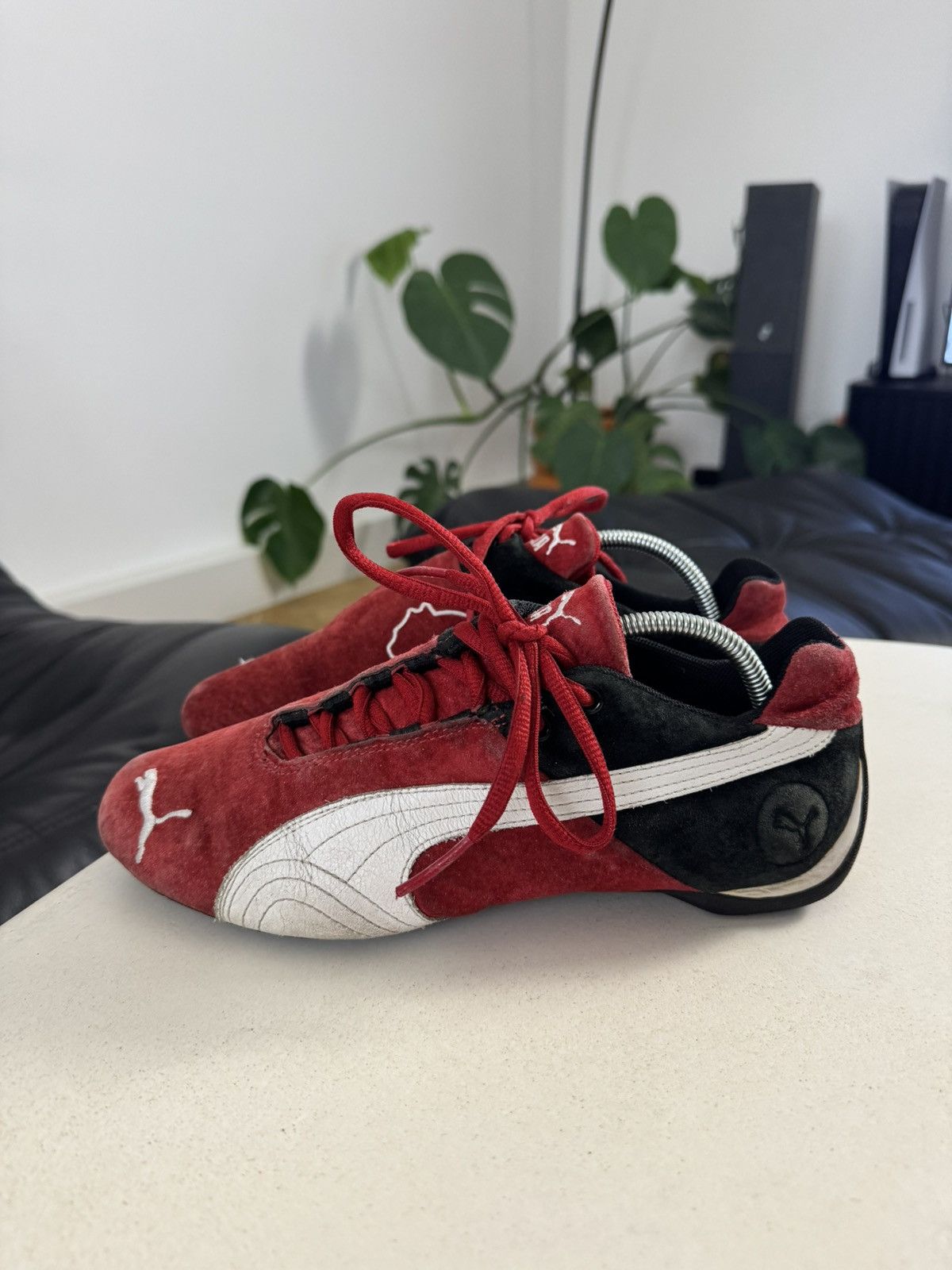 Puma Y2K Vintage Puma Speedcat Low Top Suede Sneakers Red Hype Size US 7 / EU 40 - 2 Thumbnail