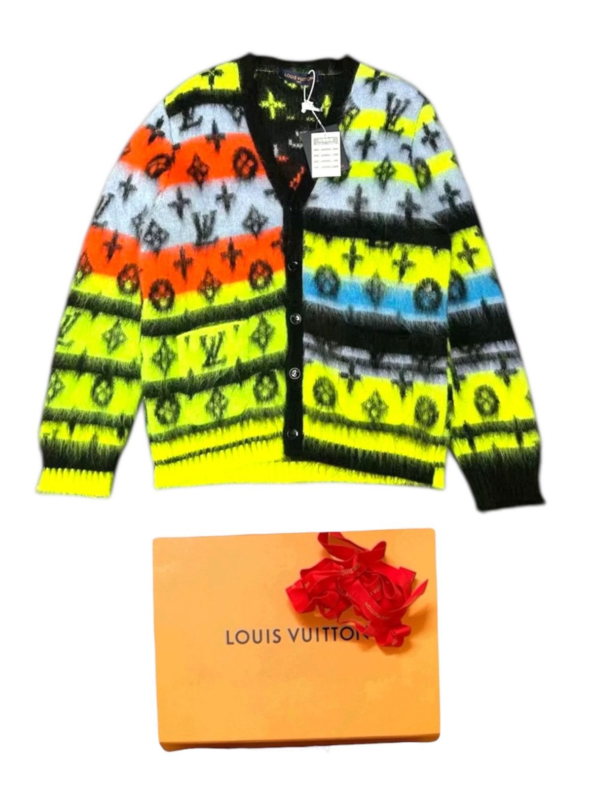 Louis Vuitton Louis Vuitton L Mohair Jacket Multicolor Monogram Sweater Size US L / EU 52-54 / 3 - 1 Thumbnail