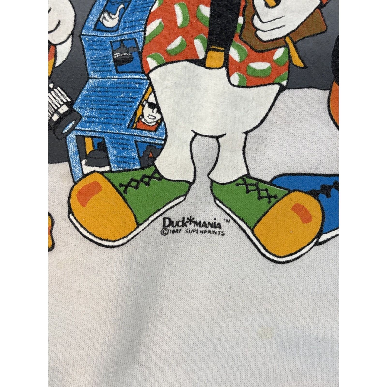 Vintage VINTAGE Niagara Falls Sweatshirt Mens XL White Graphic 80s Duck Mania Pullover Size US XL / EU 56 / 4 - 4 Thumbnail