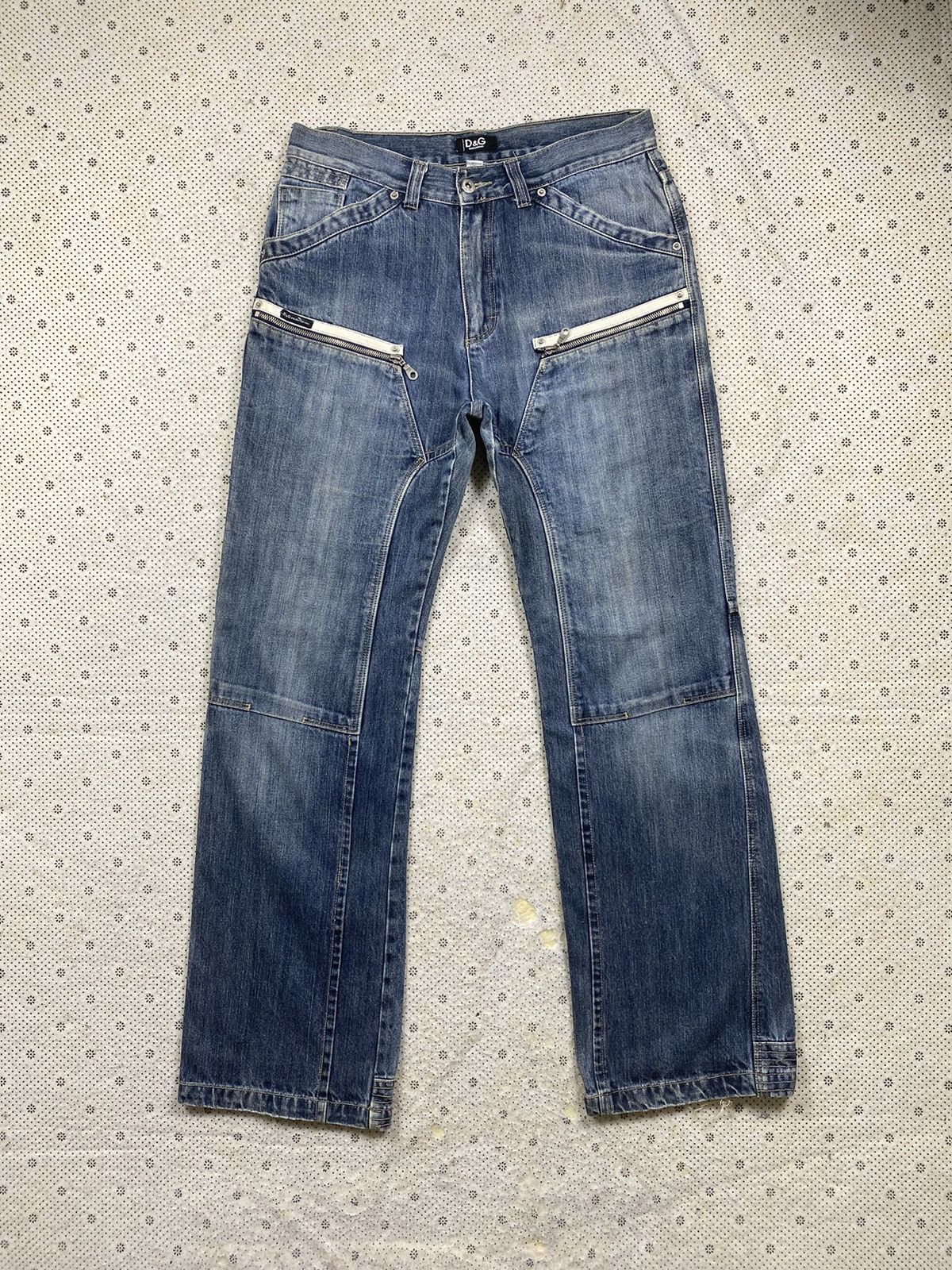 Dolce & Gabbana Authentic Double Knee Denim By Dolce And Gabbana Size US 34 / EU 50 - 1 Thumbnail