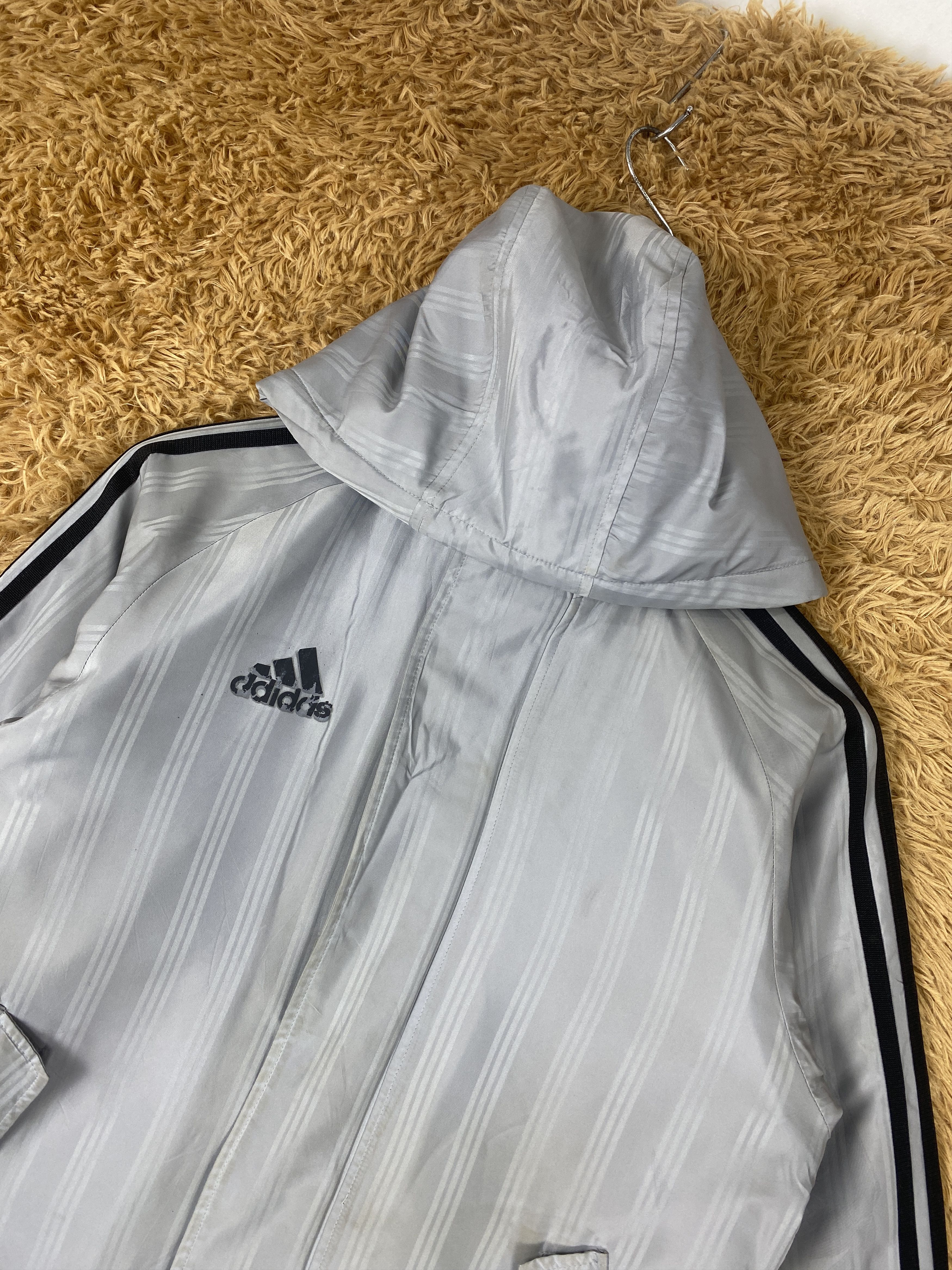 Adidas Vintage Adidas Hoodie Fleece Lining Long Jacket J2039 Size US S / EU 44-46 / 1 - 2 Thumbnail