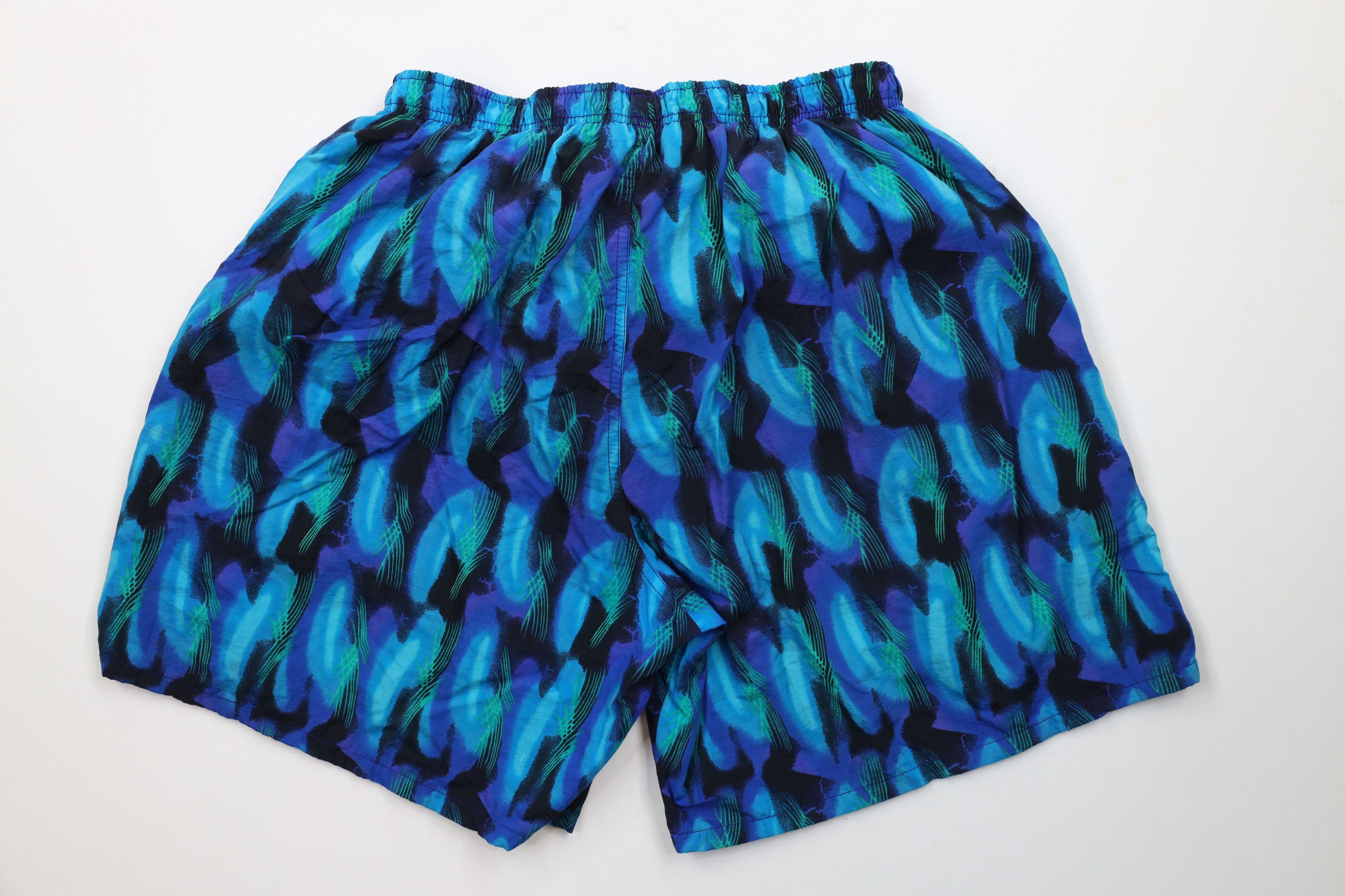 Speedo × Vintage Vintage 90s Speedo Spell Abstract Lined Shorts Swim Trunks Size US 34 / EU 50 - 8 Thumbnail