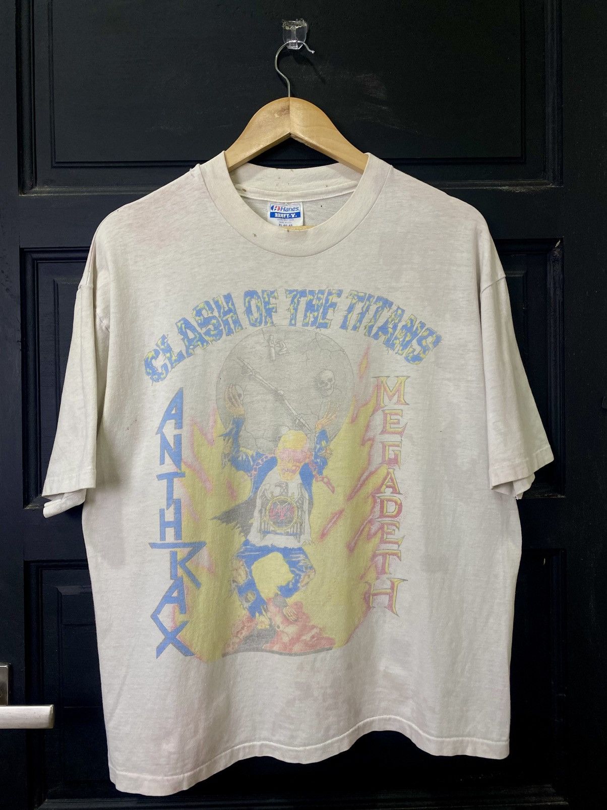 Band Tees Vintage Slayer rare clash of the titans tour Size US L / EU 52-54 / 3 - 1 Thumbnail