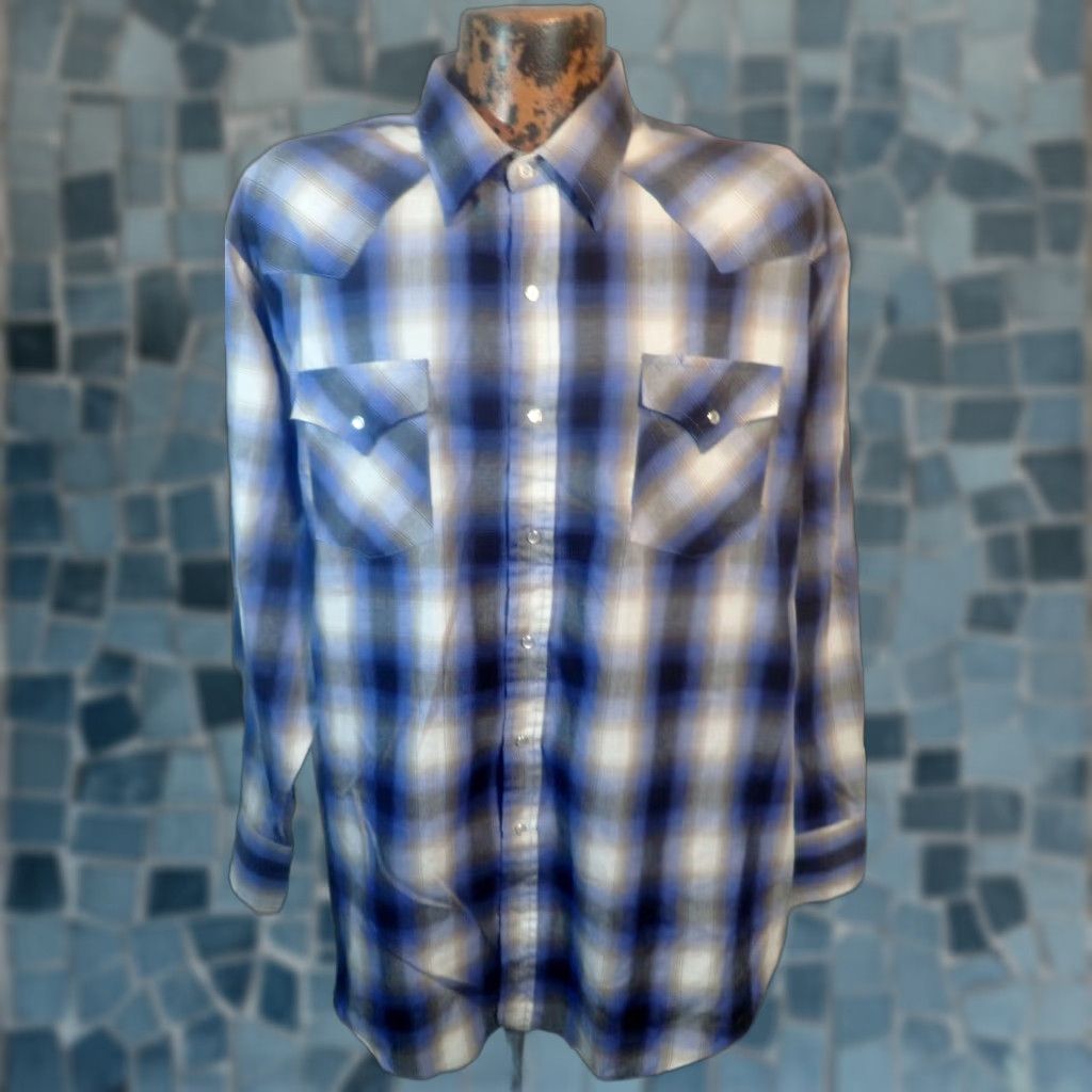 Vintage VINTAGE Ely Cattleman Plaid Long Sleeve Western Shirt XXL Cowboy Pearl Snap USA Size US XXL / EU 58 / 5 - 1 Thumbnail