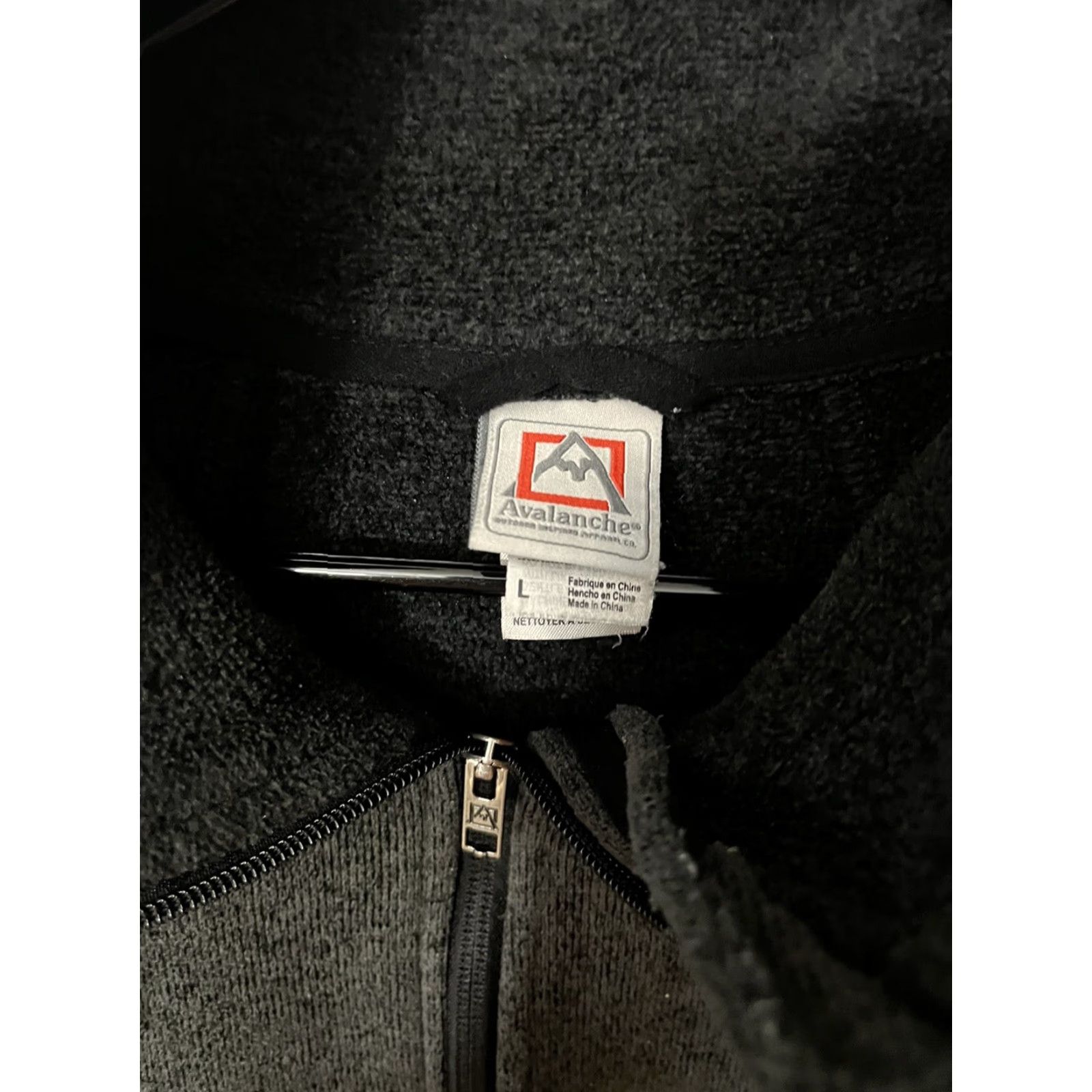 Avalanche Avalanche Sweater Large Gray Turtleneck Zip Up Adult Polyester Thumb Holes Size L / US 10 / IT 46 - 4 Thumbnail