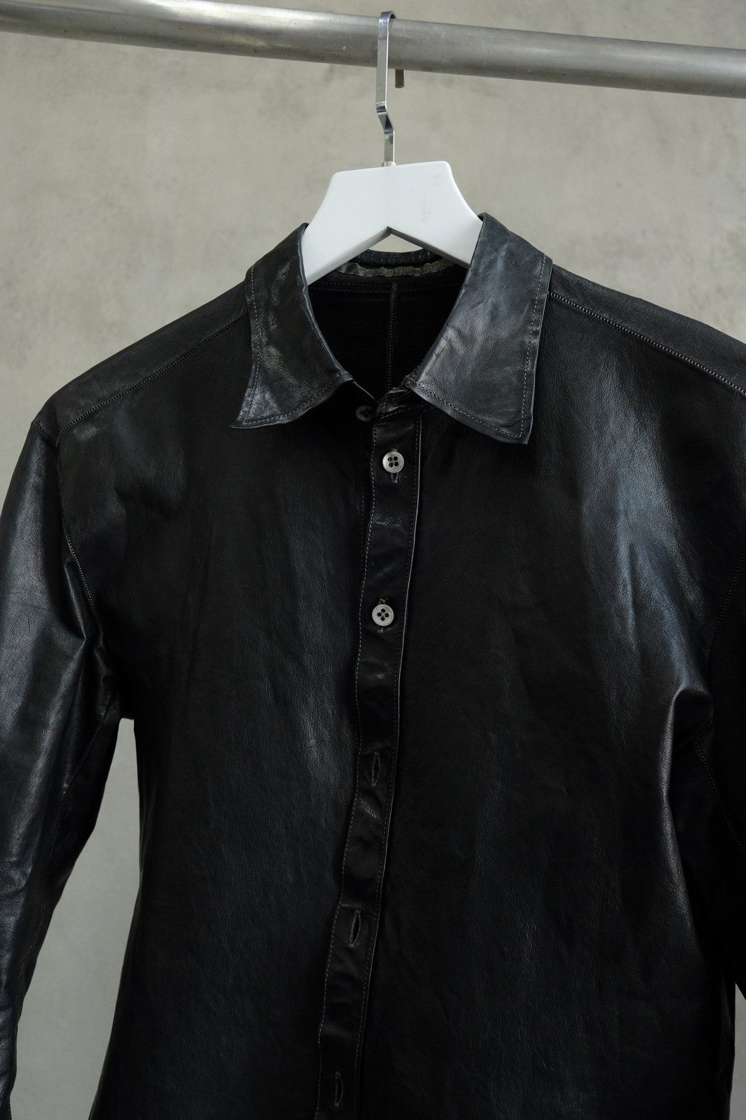 Carol Christian Poell Carol Christian Poell Leather Shirt LM/2704-IN ROOLS-PTC/10 Size US S / EU 44-46 / 1 - 4 Thumbnail