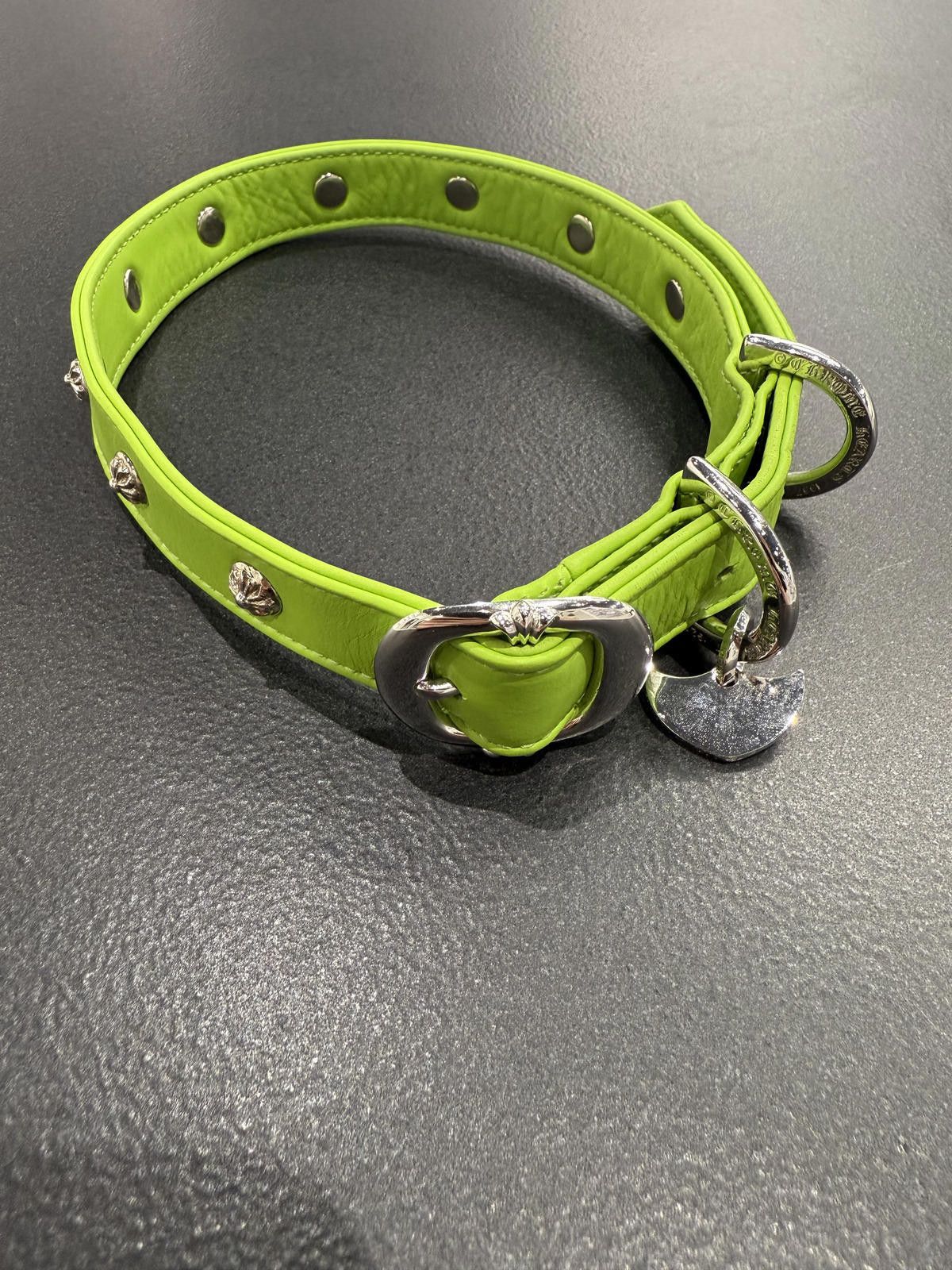 Chrome Hearts Chrome Hearts Leather Dog Collar in Green Size ONE SIZE - 2 Thumbnail