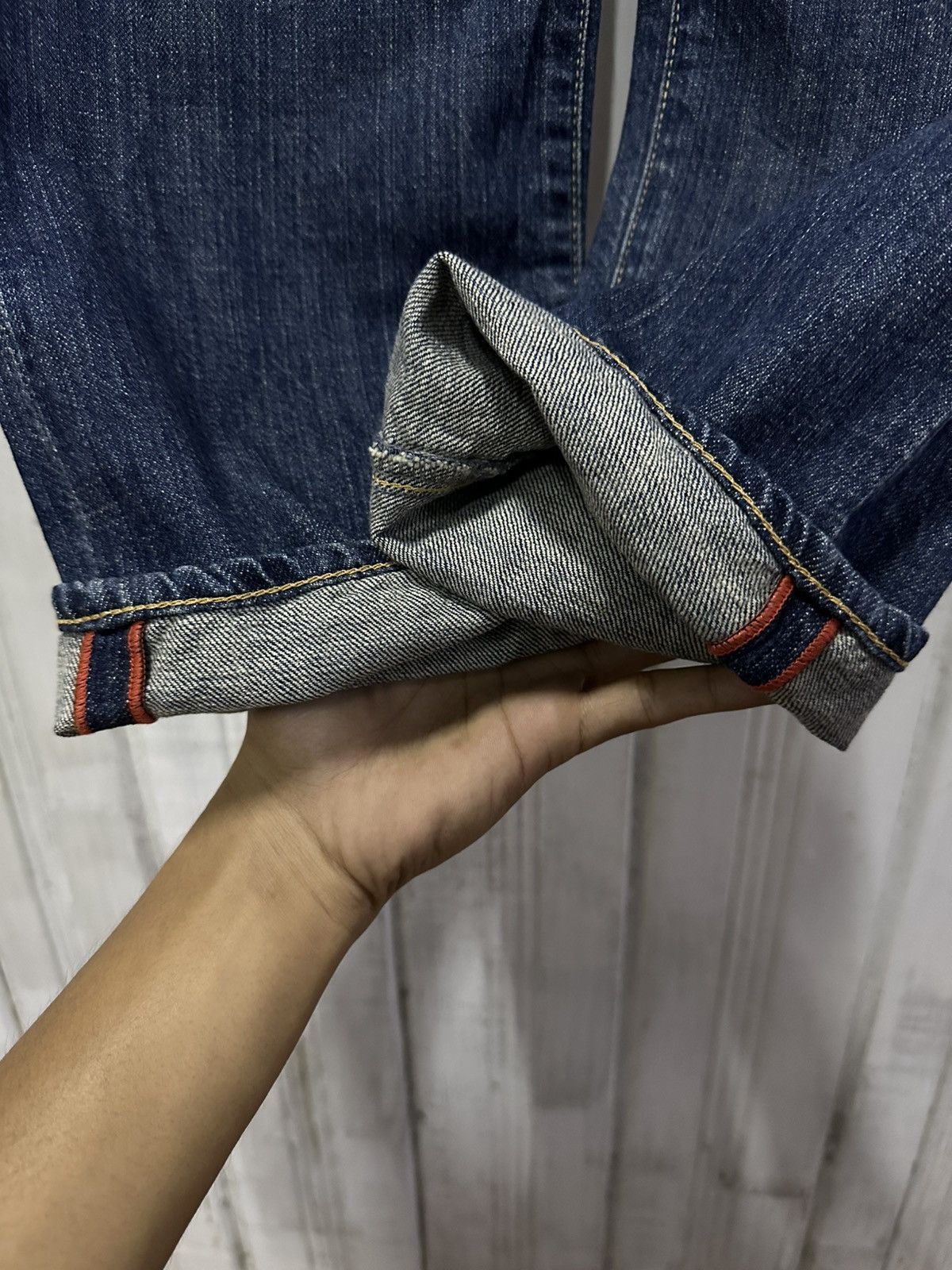 OMNIGOD 90’s Orange Tab Vintage OMNIGOD Denim Pants Made In Japan Size US 33 - 7 Thumbnail