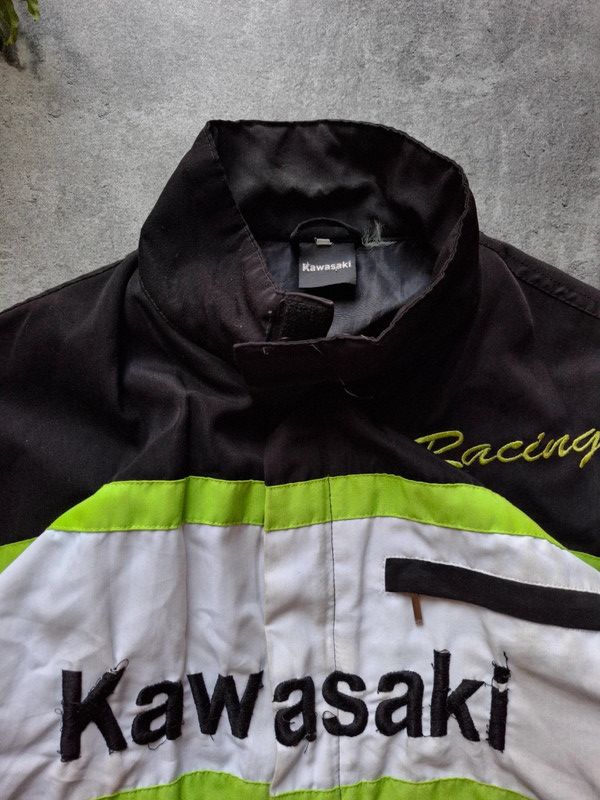 Japanese Brand × Levi's Vintage Clothing vinatge kawasaki racing jacket L-XL) green black motor sport Size US L / EU 52-54 / 3 - 3 Thumbnail