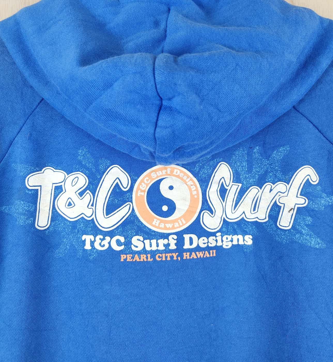 Japanese Brand T&C Surf Designs Blue Hoodie Sweatshirts #S2480 Size US L / EU 52-54 / 3 - 16 Thumbnail