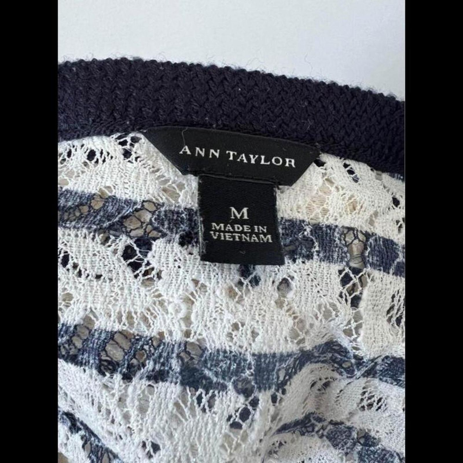 Ann Taylor Ann Taylor Floral Button Up Lace Cardigan Medium Size M / US 6-8 / IT 42-44 - 6 Thumbnail