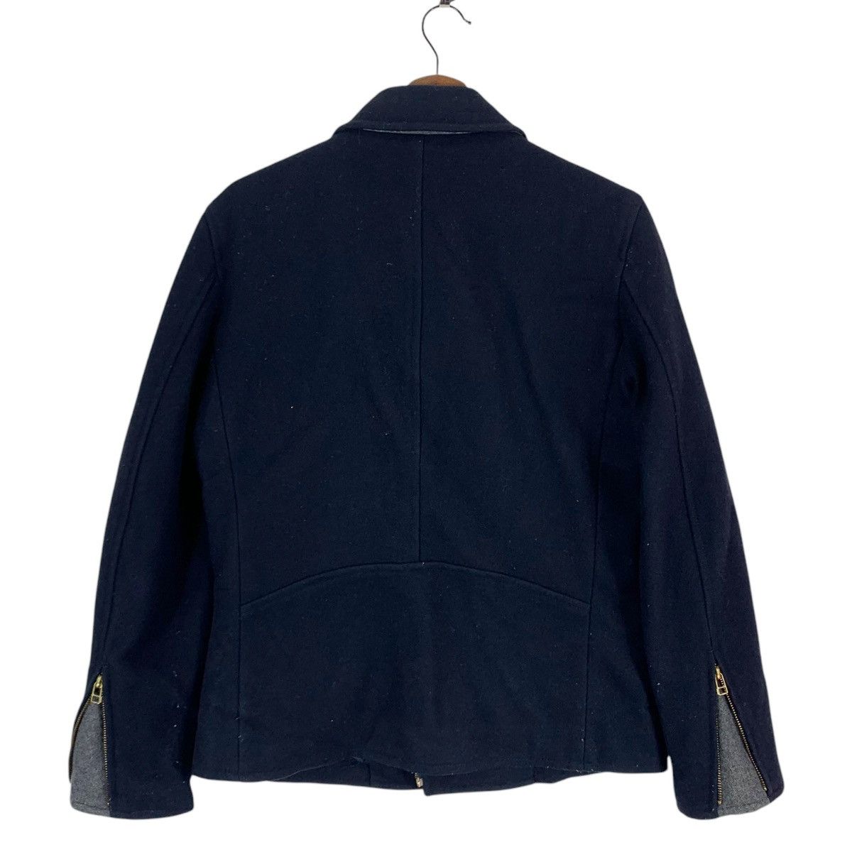 Japanese Brand × Takeo Kikuchi VINTAGE TAKEO KIKUCHI ASYMMETRICAL WOOL JACKET Size US M / EU 48-50 / 2 - 7 Thumbnail
