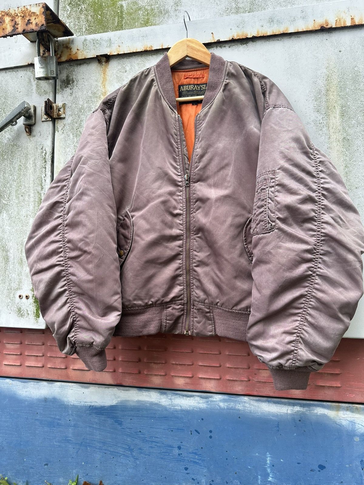 Vintage 🪖Vintage Faded MA-1 Man Intermediate Bomber Jacket Size US L / EU 52-54 / 3 - 5 Thumbnail