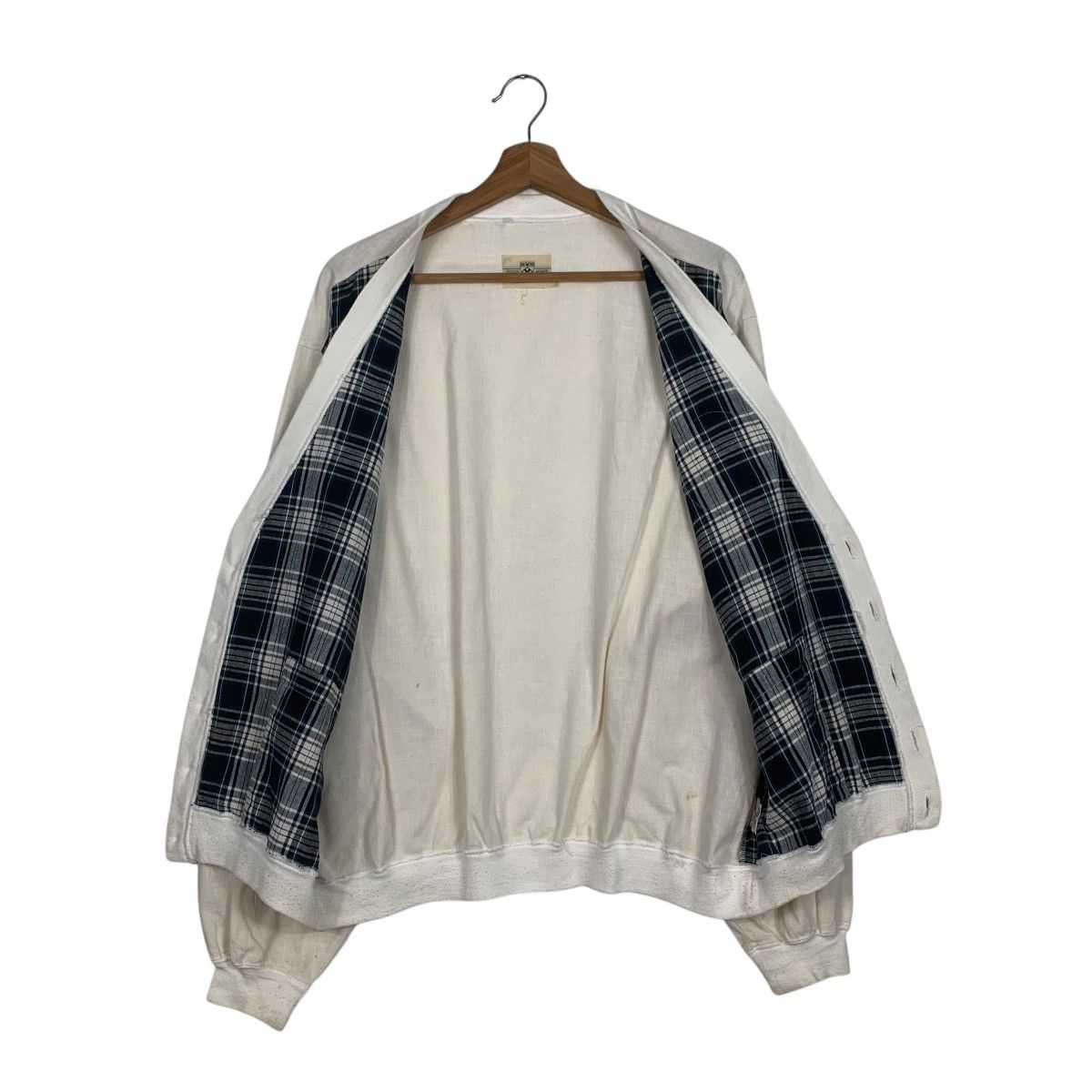 Japanese Brand UNIVERSITY SHOP Ivy Club Checked Cardigan #1805-C16 Size US L / EU 52-54 / 3 - 11 Thumbnail