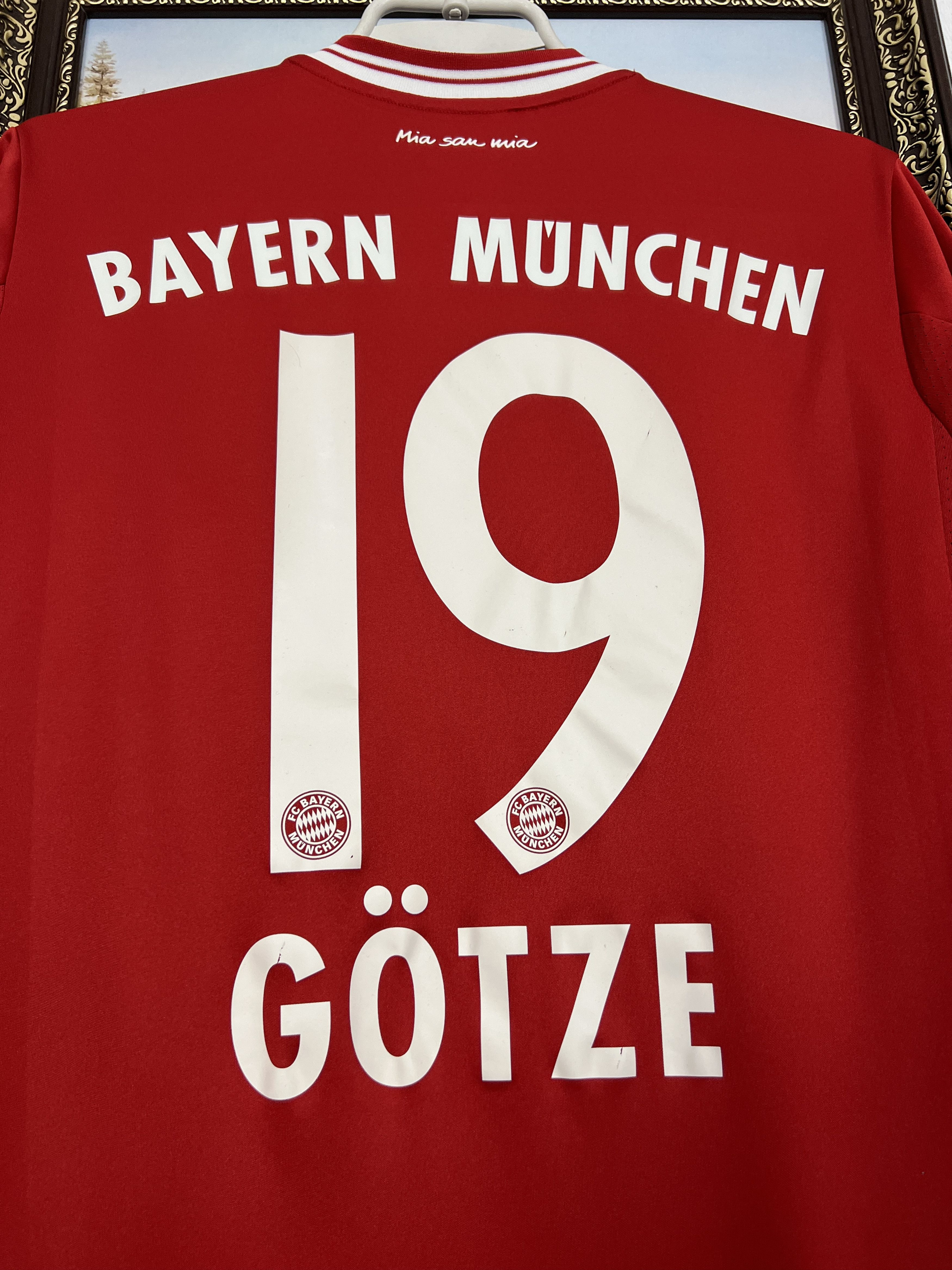 Adidas Bayern Munich football shirt Adidas Gotze Jersey Boys XL Size US XXS / EU 40 - 13 Thumbnail