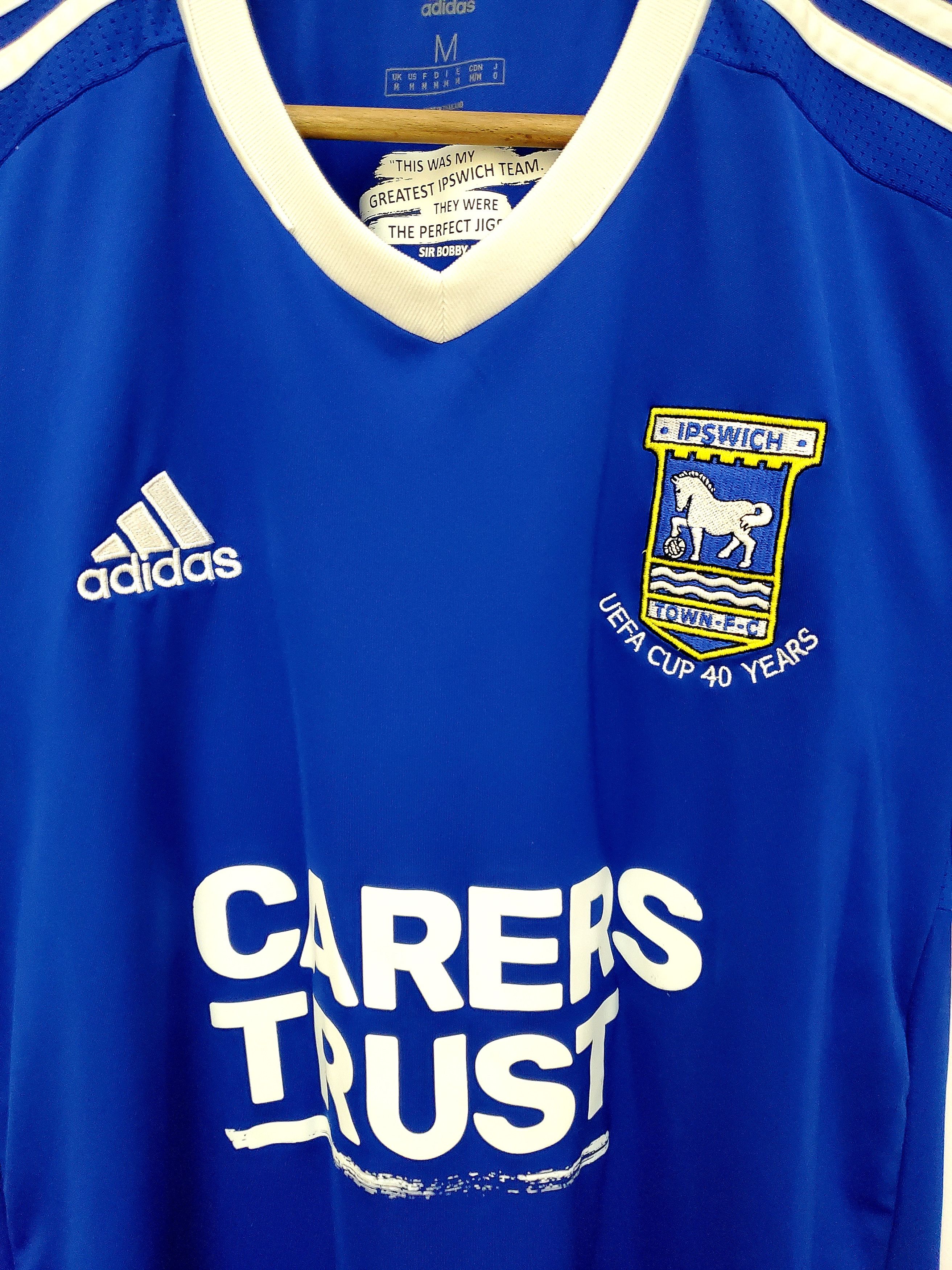 Adidas Ipswich Town FC UEFA Cup 40yers jersey perfect condition M Size US M / EU 48-50 / 2 - 2 Thumbnail