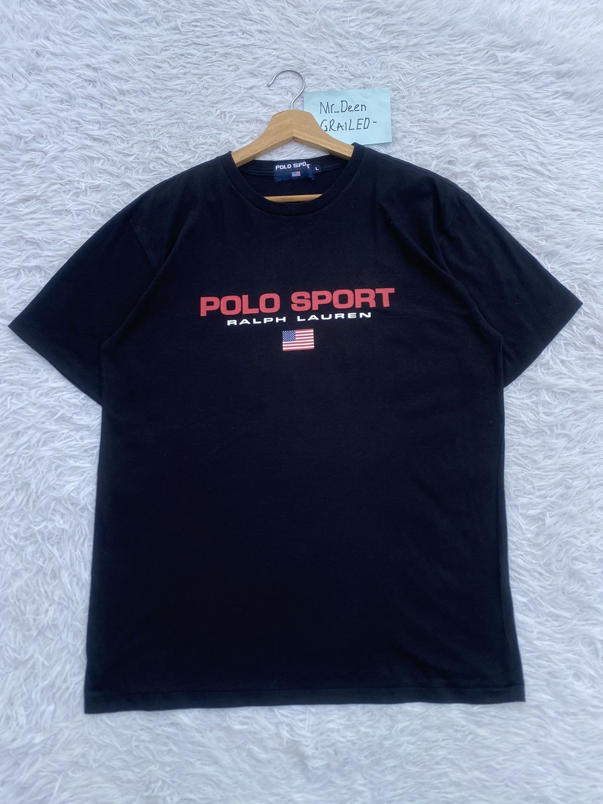 Polo Ralph Lauren Rare Vintage Polo Sport Ralph Lauren Spellout Tshirt Size US L / EU 52-54 / 3 - 1 Thumbnail