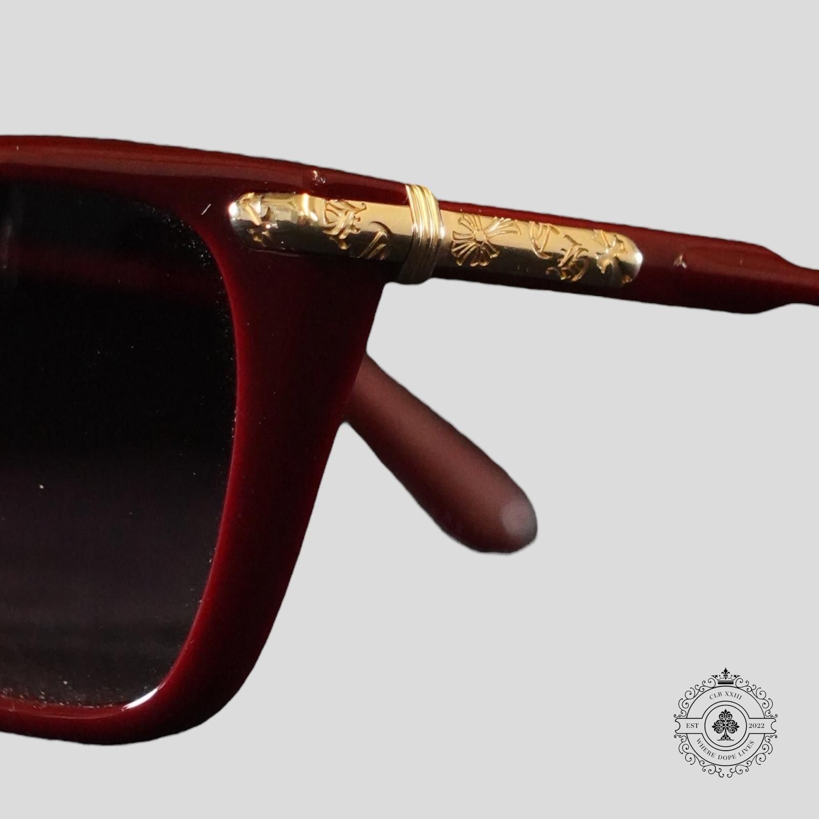 Chrome Hearts Chrome Hearts Stifflins Glasses in Red/Gold Size ONE SIZE - 4 Thumbnail