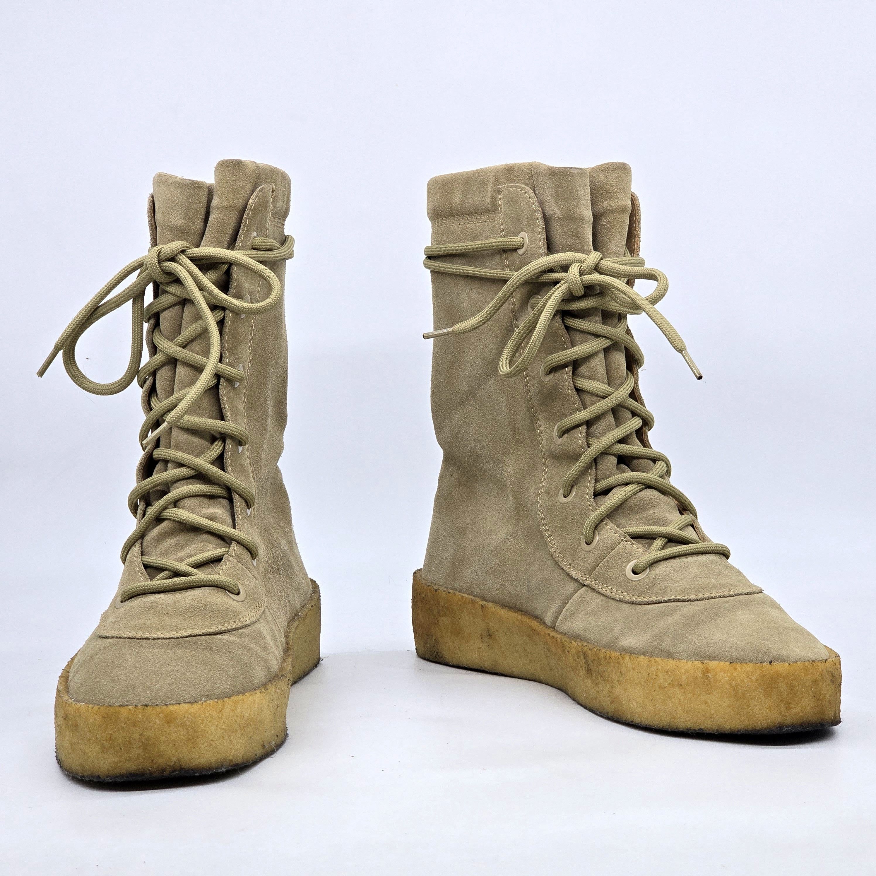 Yeezy Yeezy - Season 2 Crepe Boots - Taupe Size US 10 / EU 43 - 2 Thumbnail