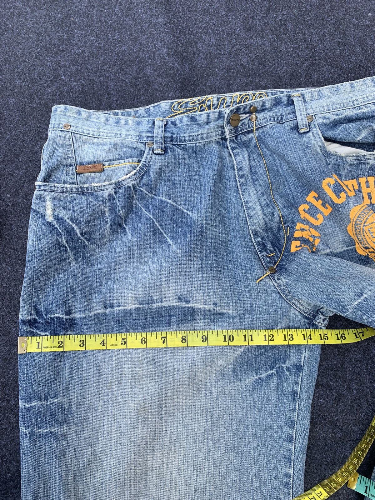 Enyce Enyce Baggy Jeans Y2K Loose Fit Hip Hop Denim (32) Size US 38 / EU 54 - 4 Thumbnail